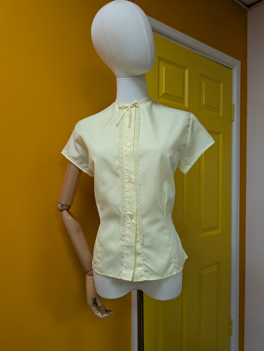 1960s Keynote yellow blouse - M