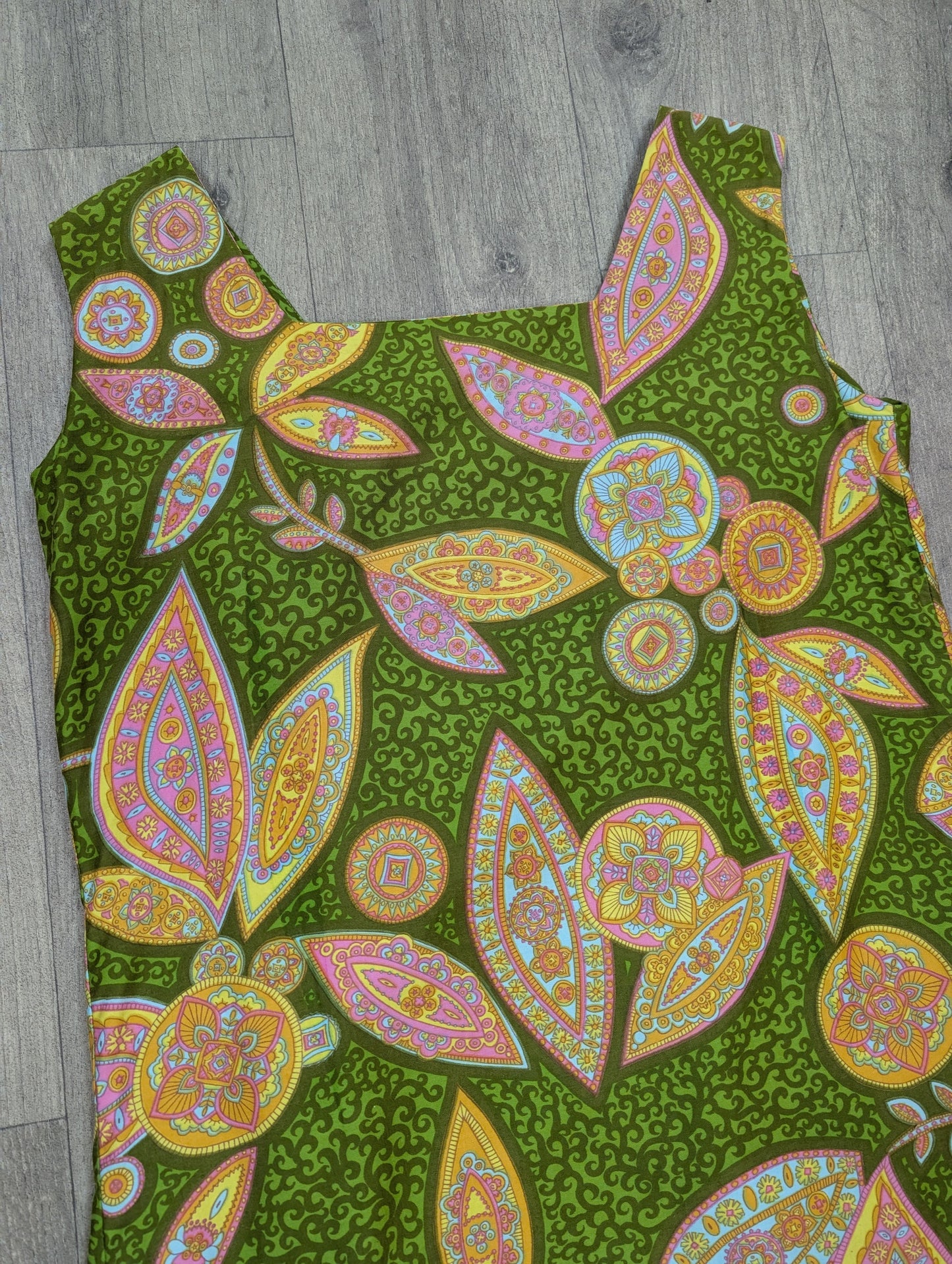 1960s Global paisley print dress - M/L/14/16