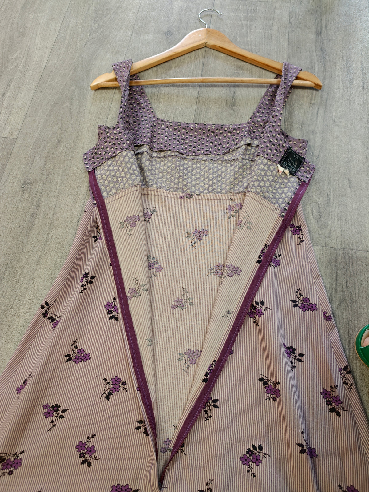 1970s Topshop floral cotton maxi dress - XS/6