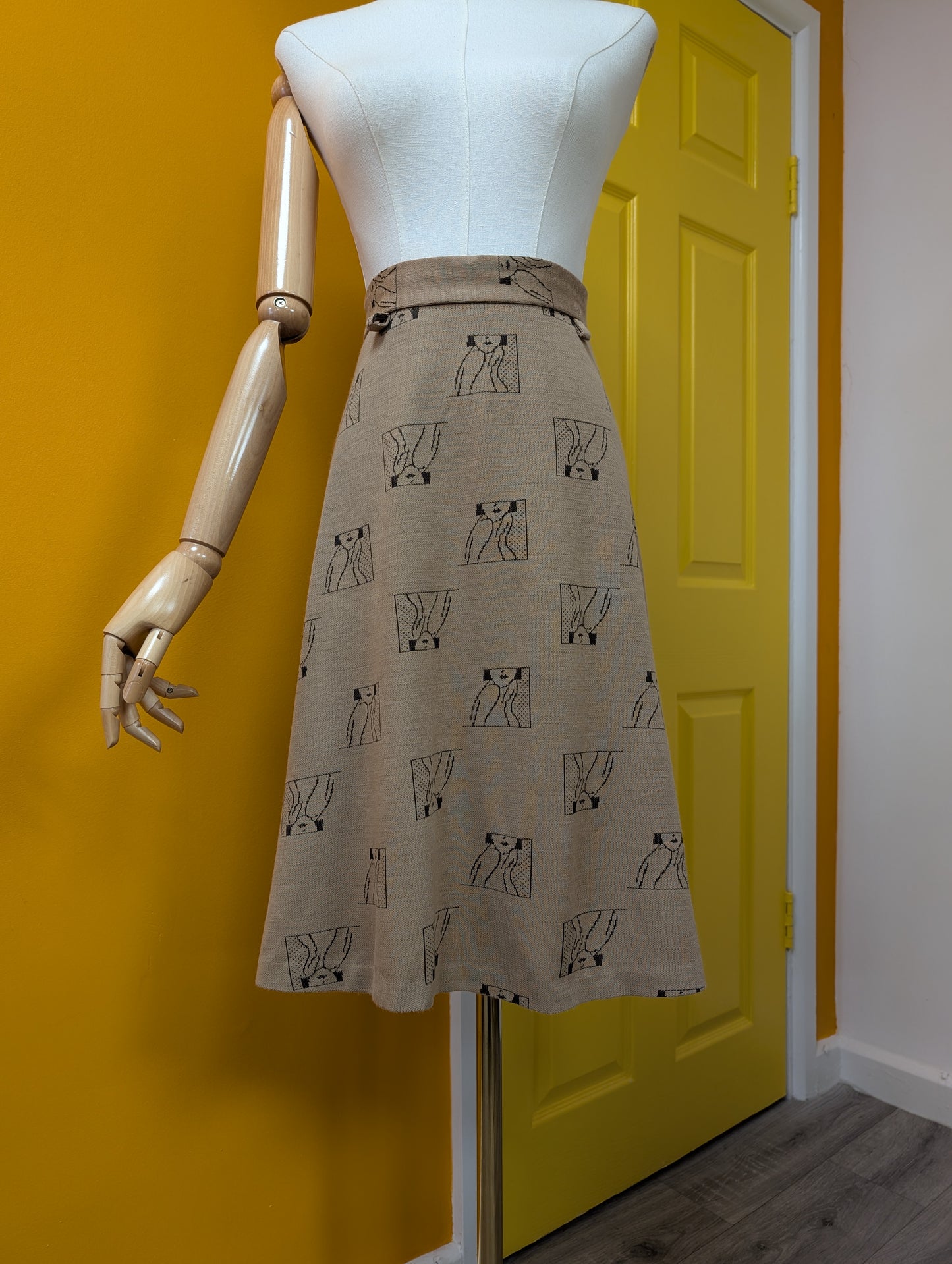 FOR EM 1970s C&A novelty skirt - 28" waist