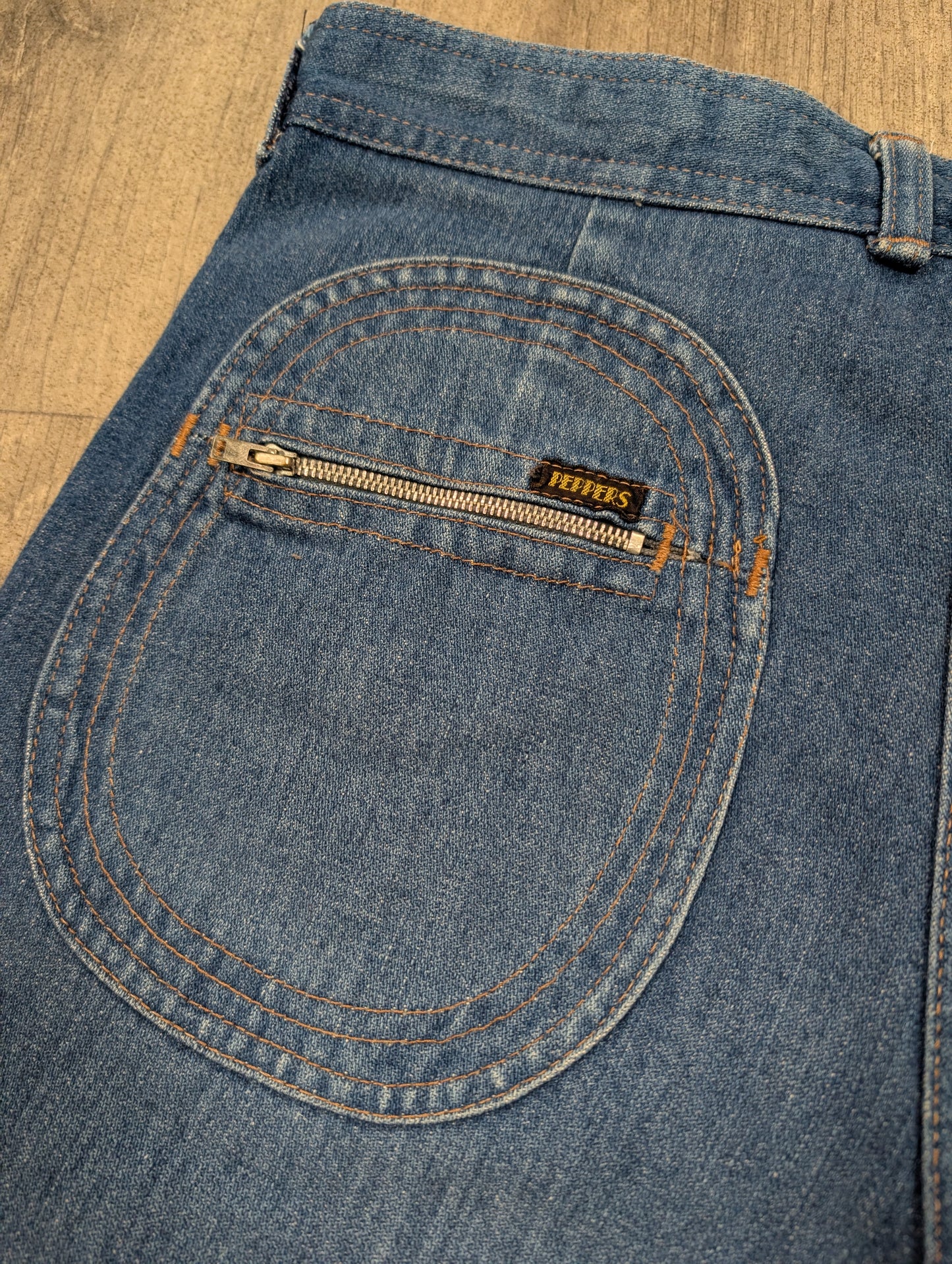 1970s Peppers cropped jeans - 29" waist