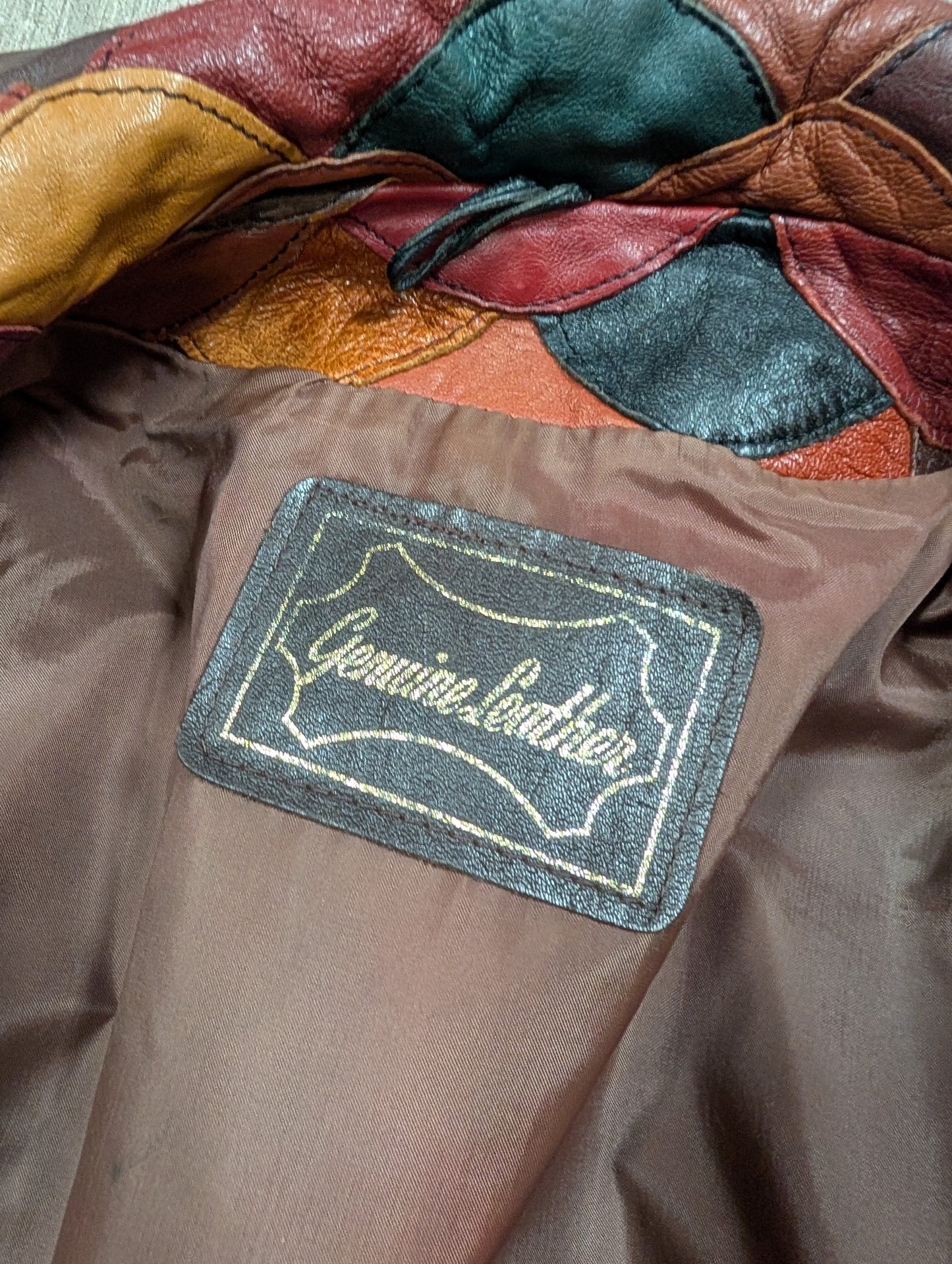 Epic 1970s fish scale leather jacket