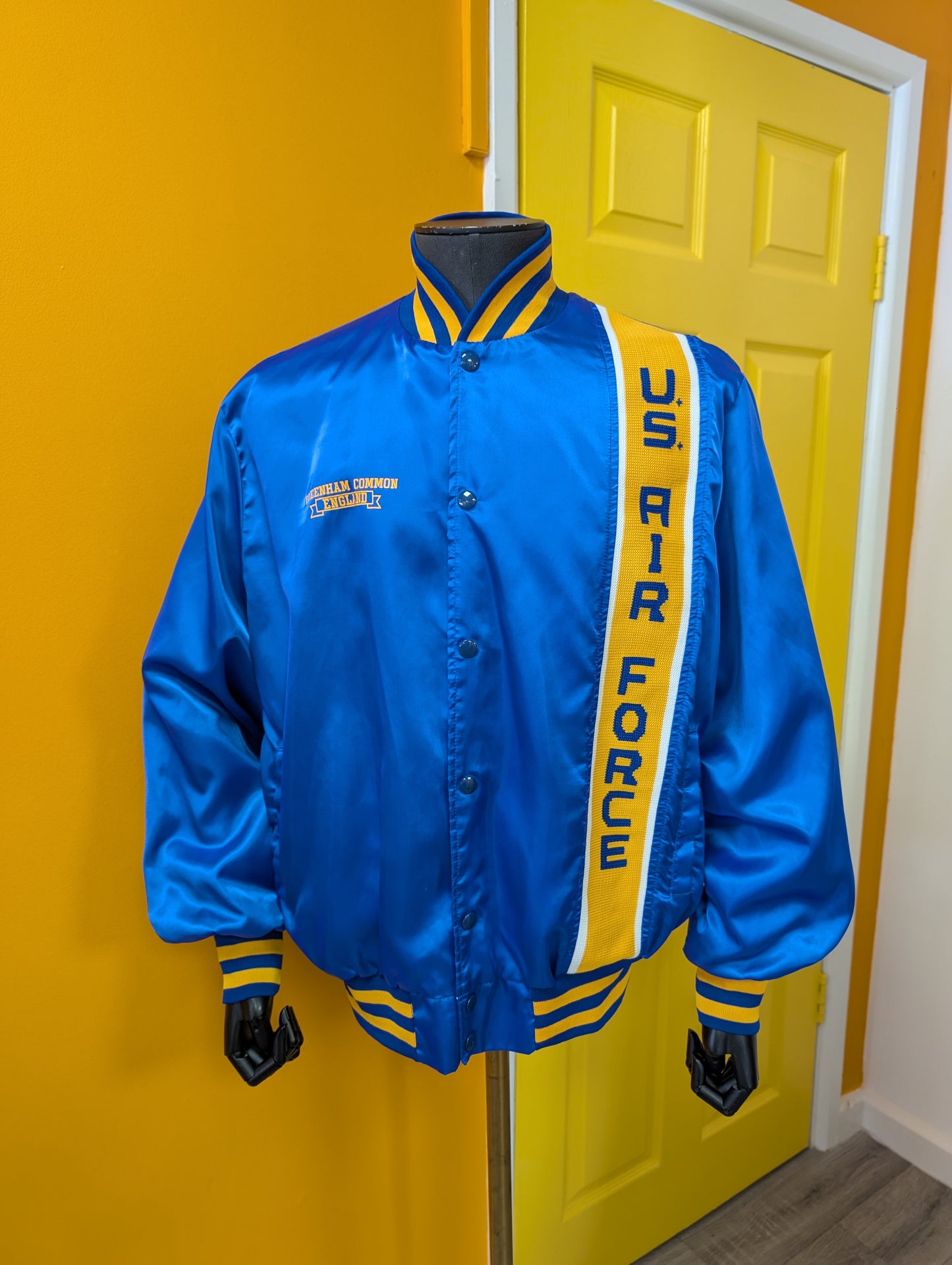 1980s Artex Greenham Common US Air Force satin bomber jacket