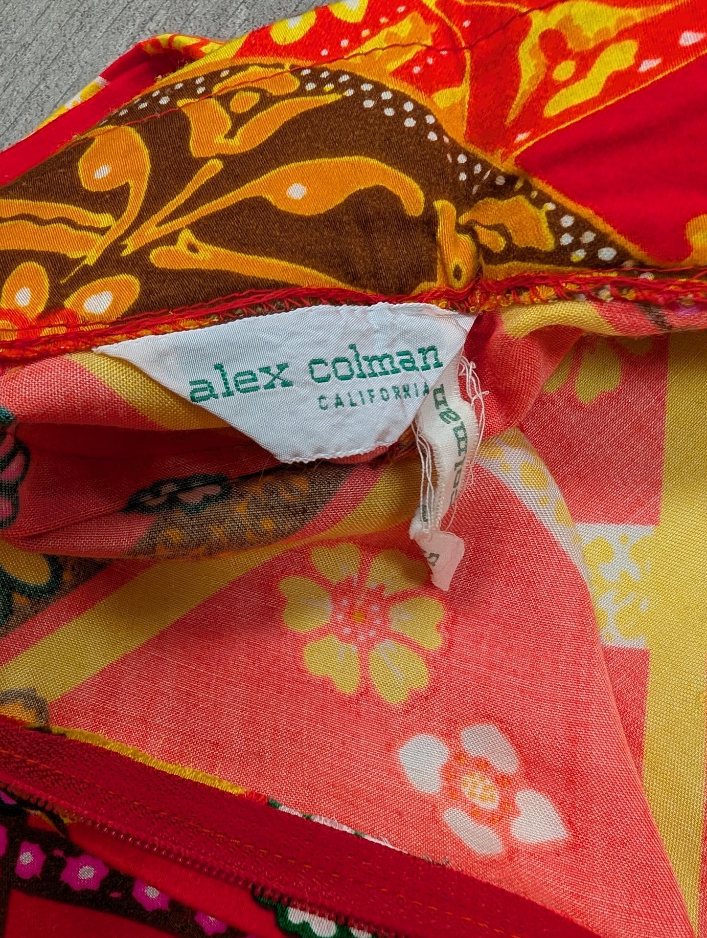 1970s Alex Colman California psychedelic palazzo pants - 26" waist