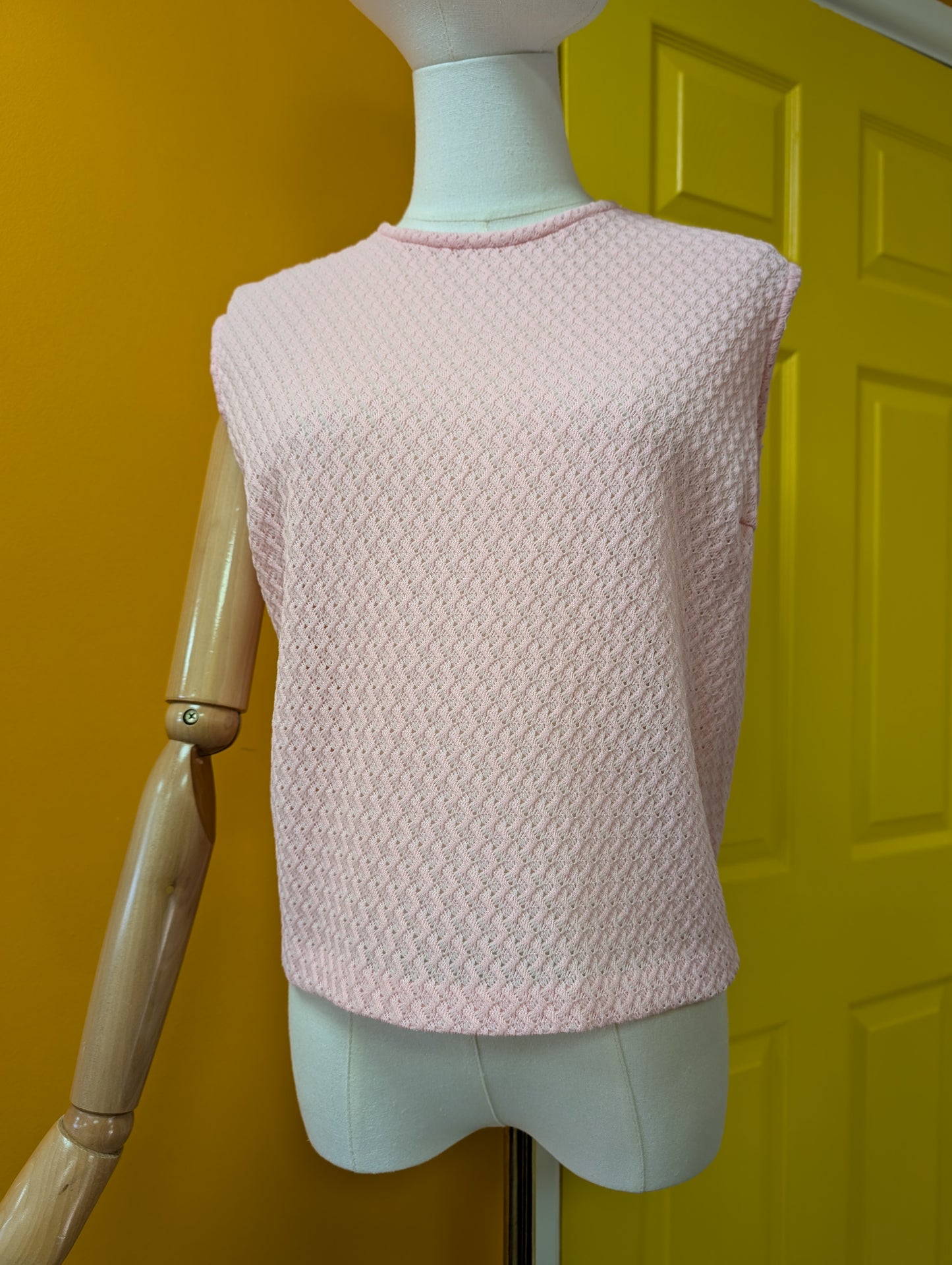 1960s St Michael pink top - M/L/14/16