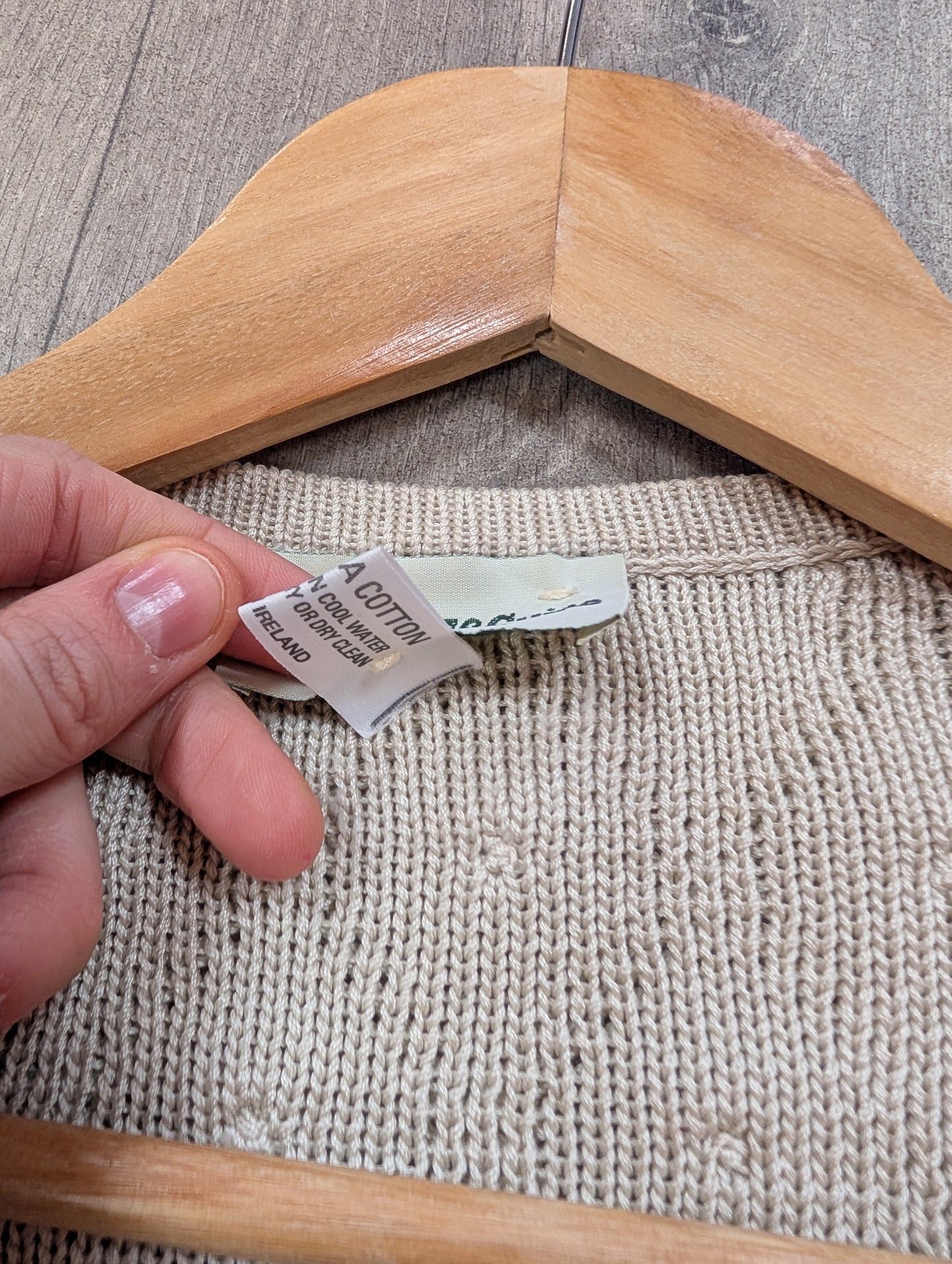 1990s Deirdre McGuire pima cotton cardigan