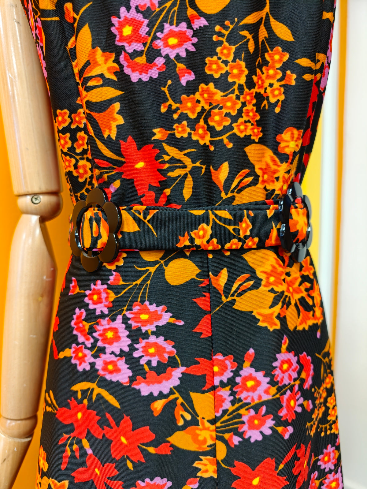 1970s Lenoir Original by Avron floral dress - M/14
