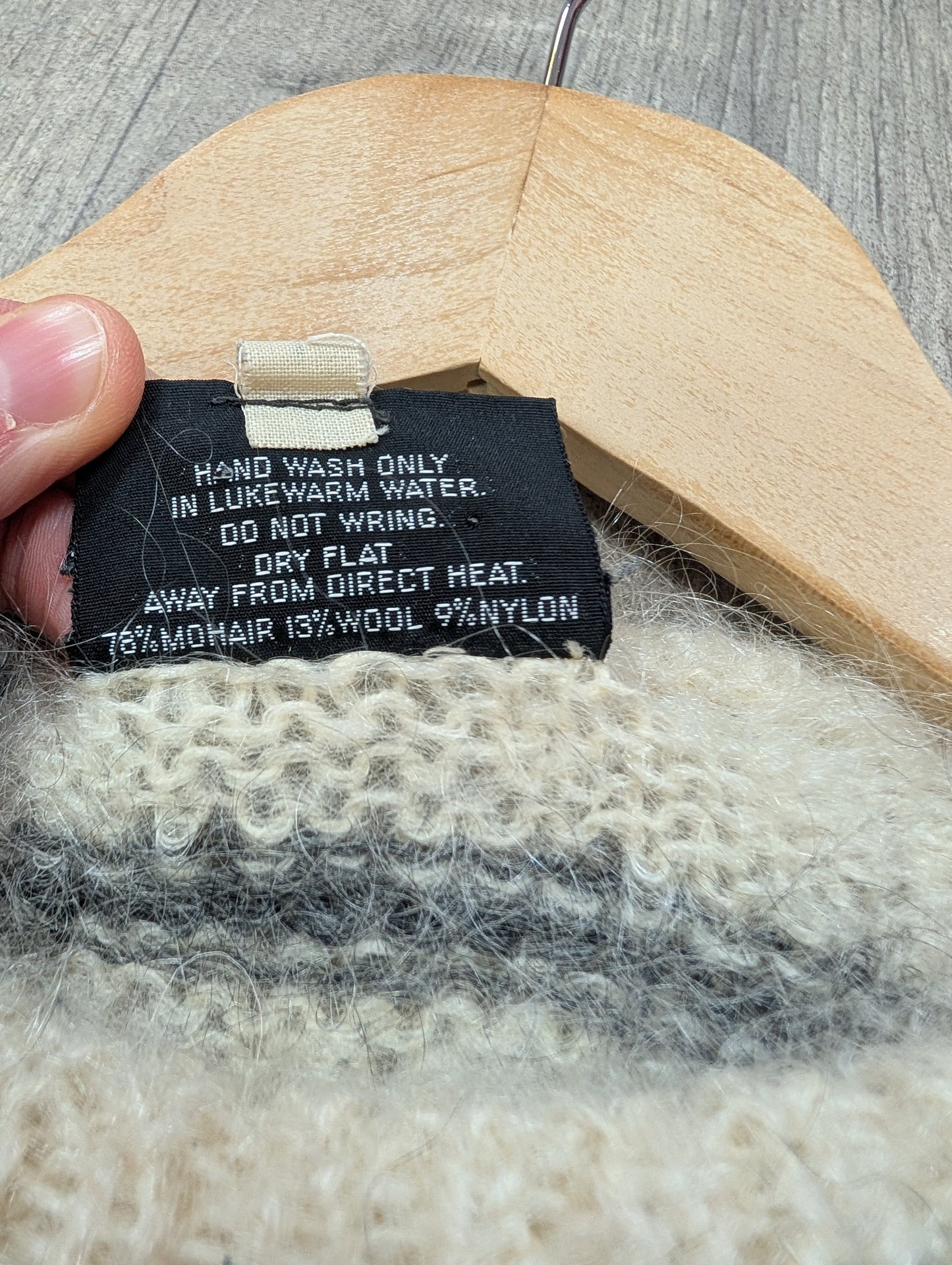 1980s Manhattan mohair/wool blend jumper - S/M