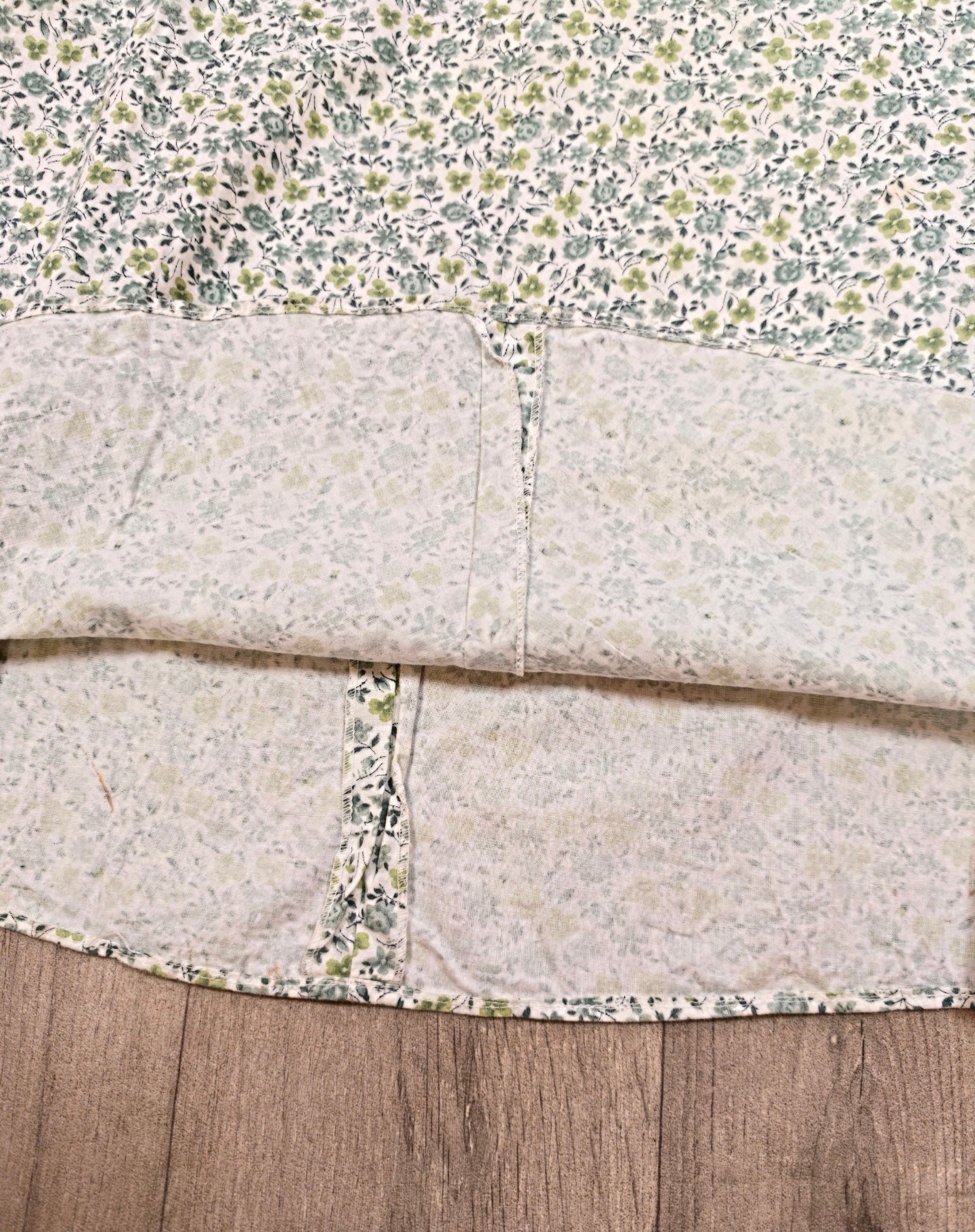 1970s Mabs cotton shirt and maxi skirt - XS/S