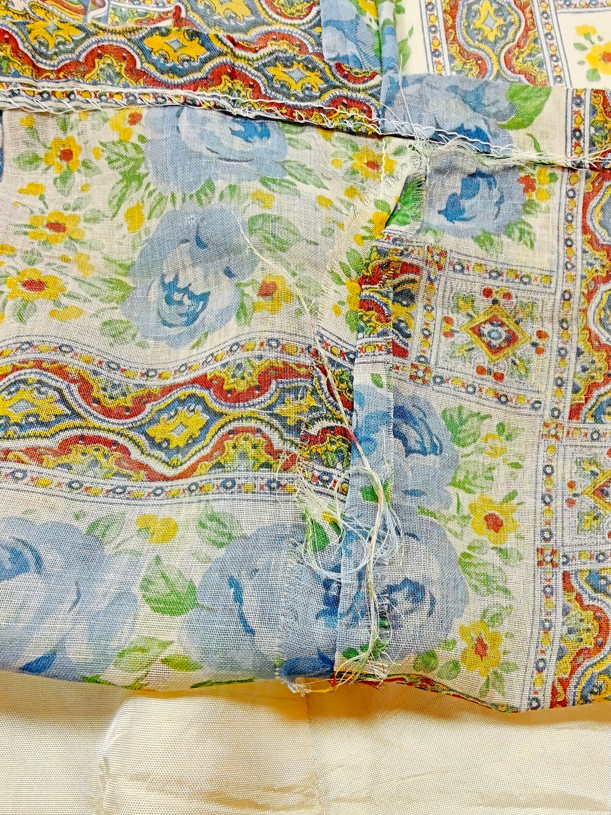 1970s floral maxi dress - M/12