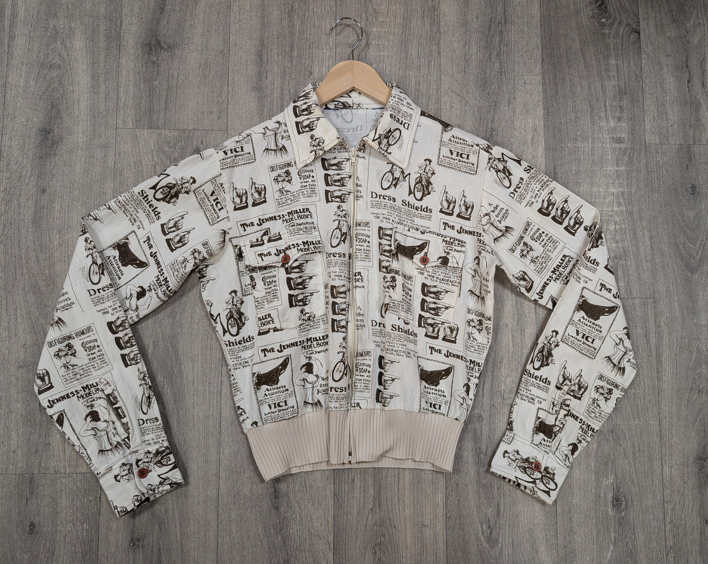 1970s newspaper advertising print jacket