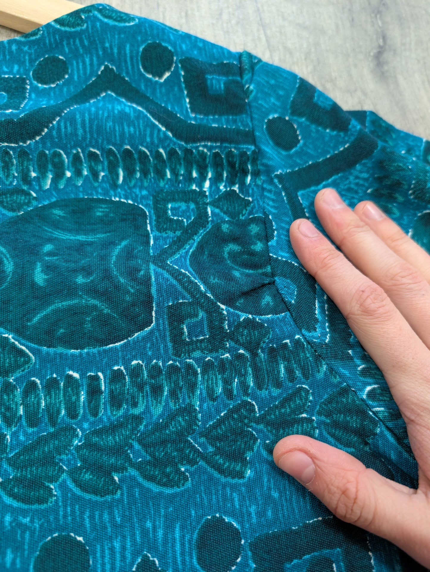 50s/60s Jolanda Capri abstract print top - XS/S