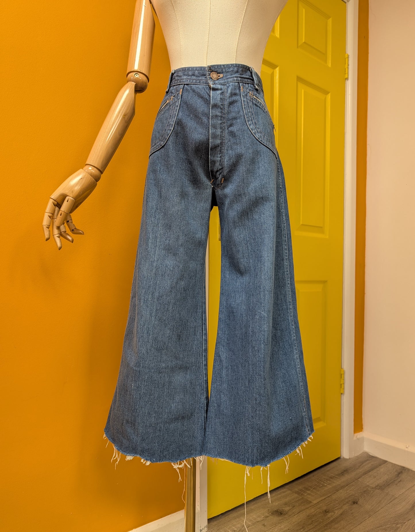 1970s Peppers cropped jeans - 29" waist