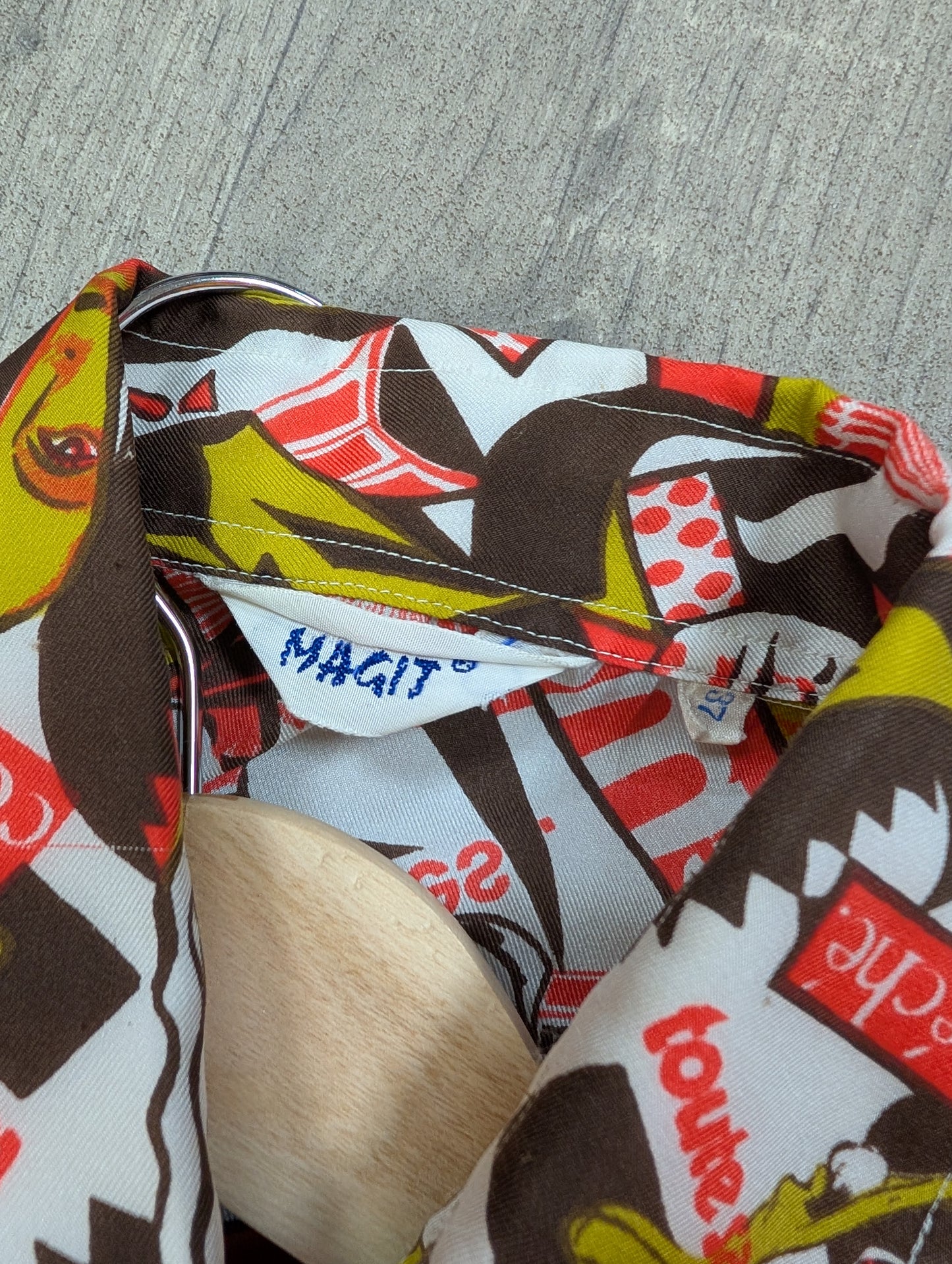 1970s Magit novelty print shirt