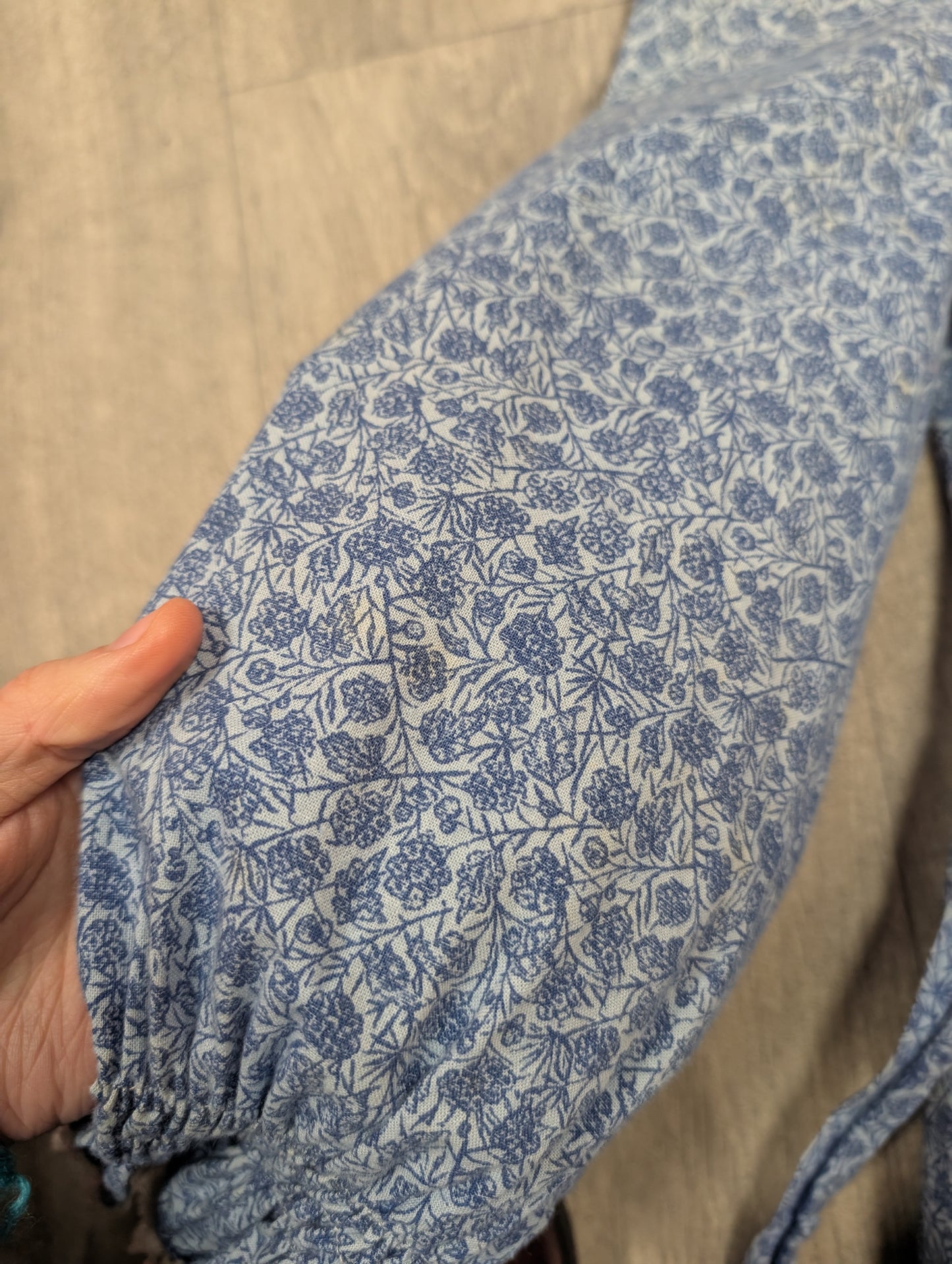 Gorgeous 1970s Laura Ashley made in Wales cotton maxi dress - XS/6/8