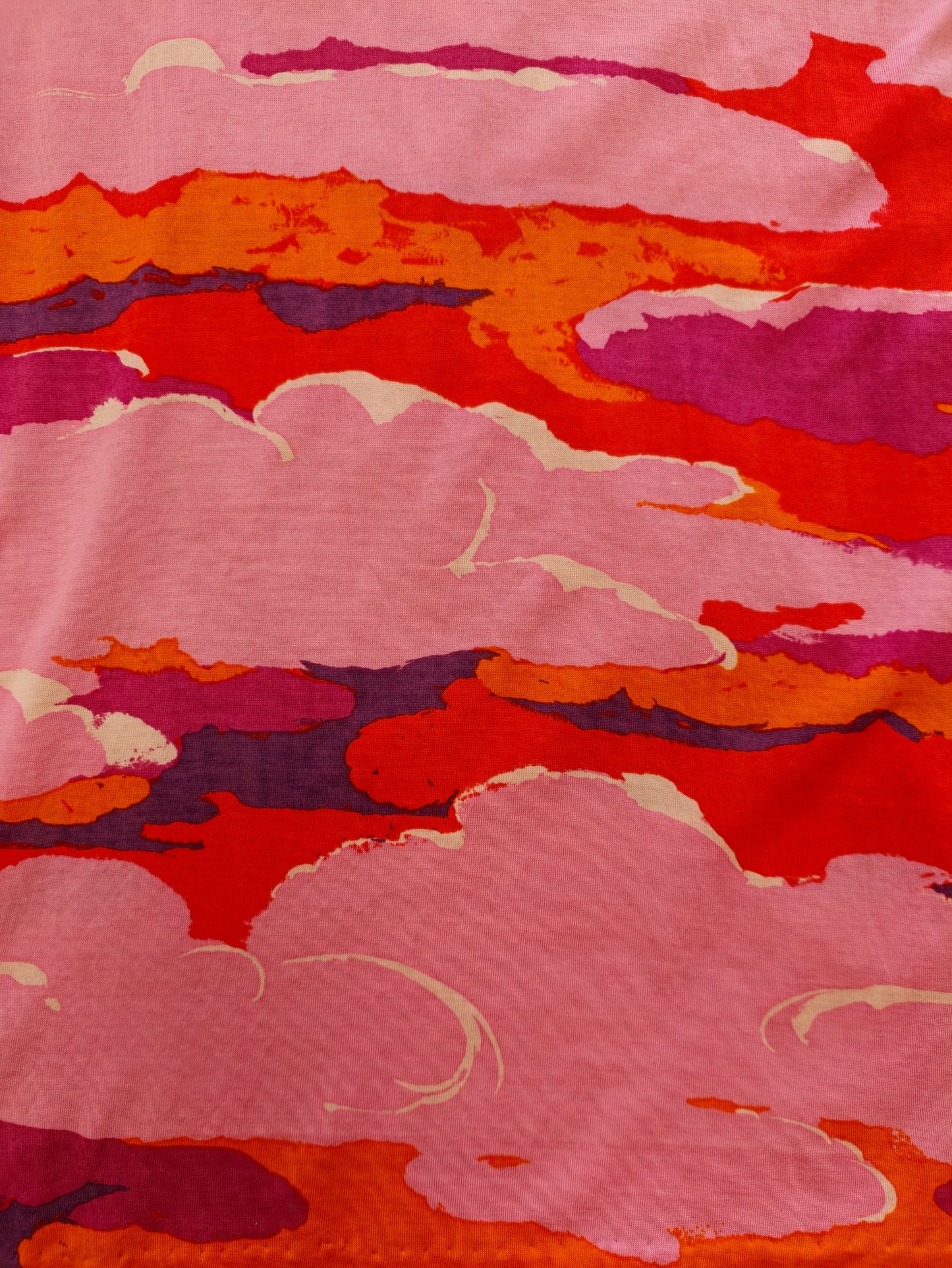 1960s Ken Scott psychedelic pink cotton dress - S/M