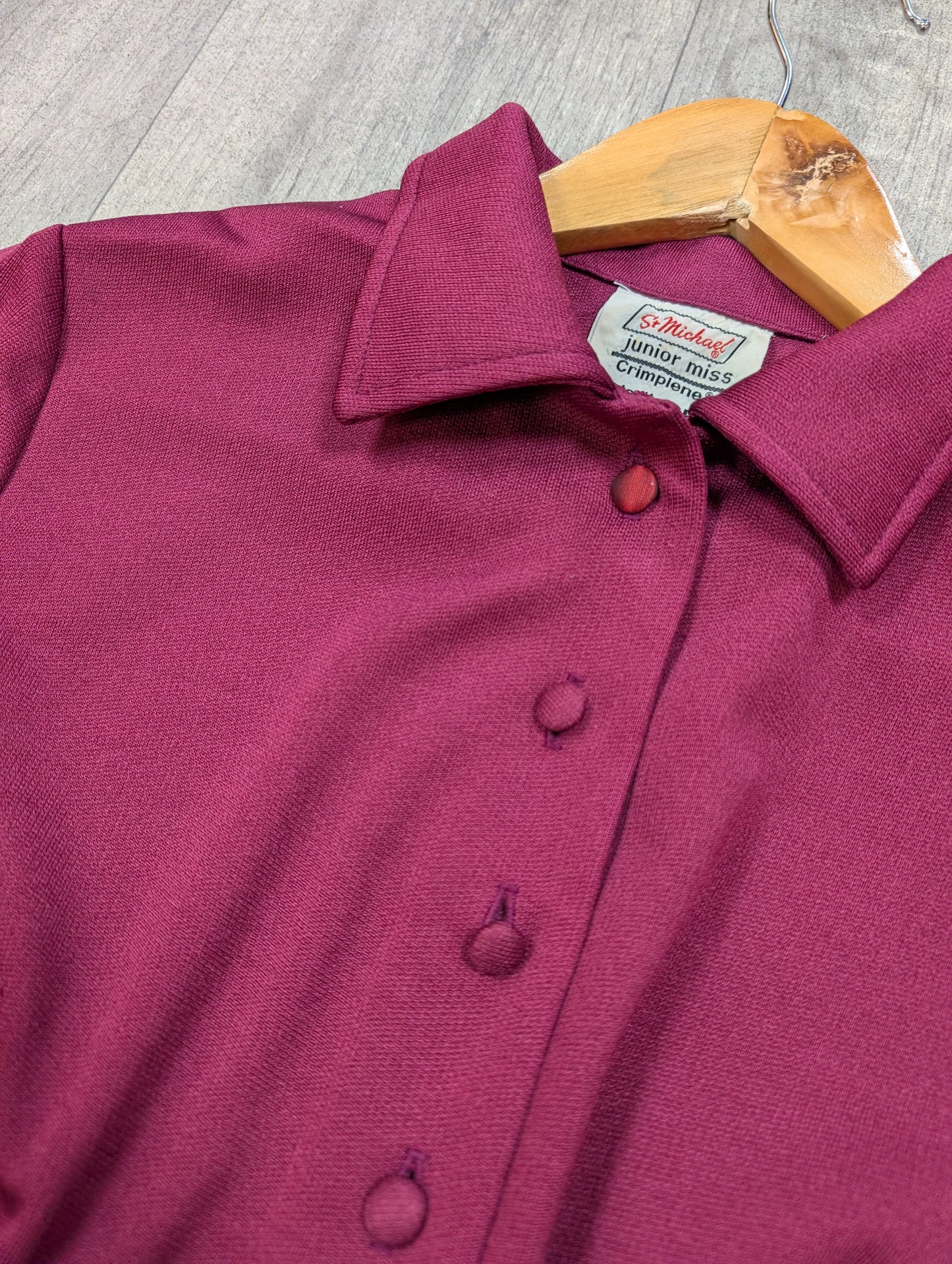 1960s St Michael Junior Miss crimplene mini dress - 8/10/12