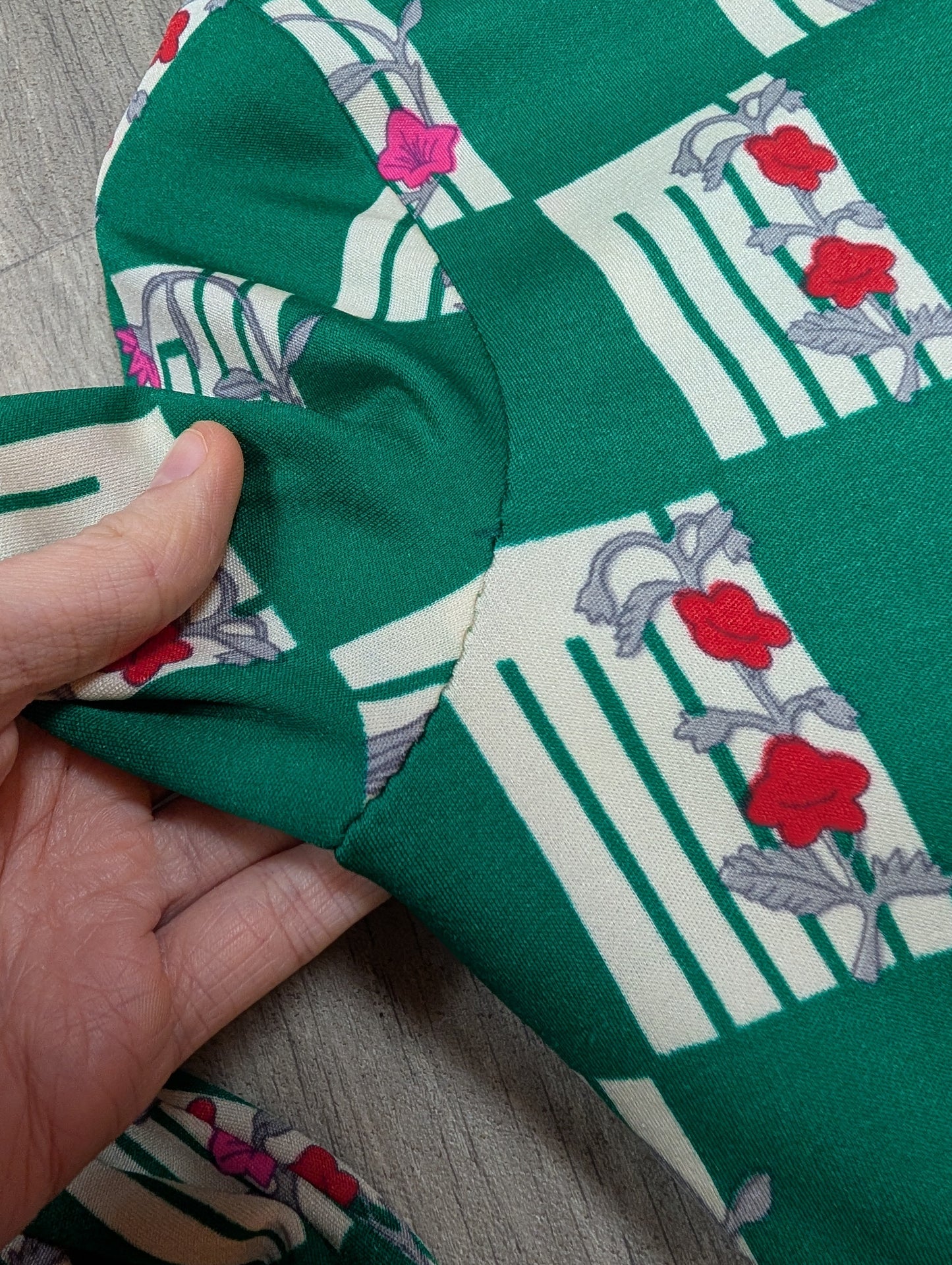 1970s Hanae Mori Ban-Lon by Vivid dress & belt - XS/S/6/8