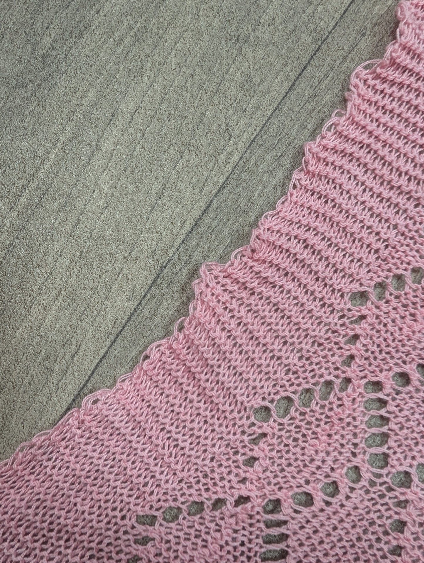 80s/90s Laura Ashley pink cotton shawl/scarf