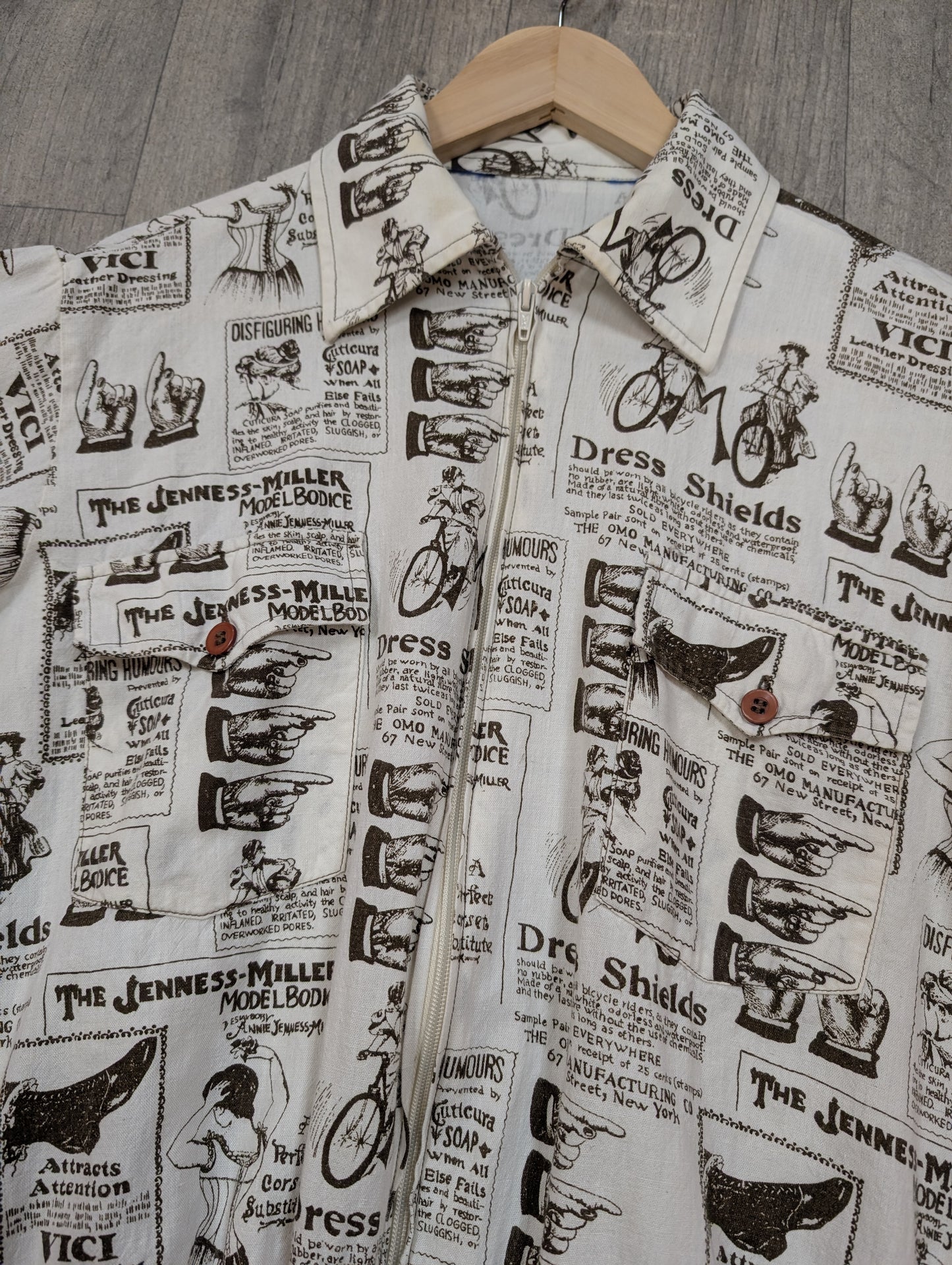 1970s newspaper advertising print jacket