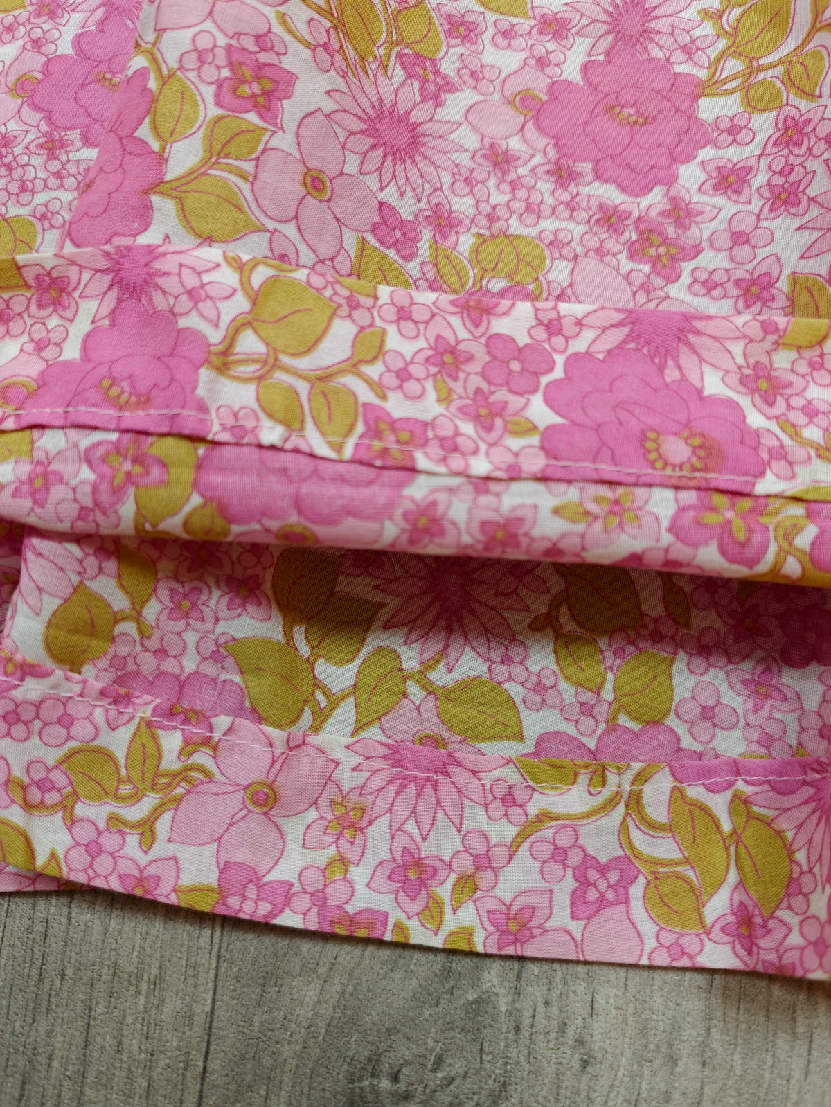 60s/70s pink floral maxi dress - XS/6