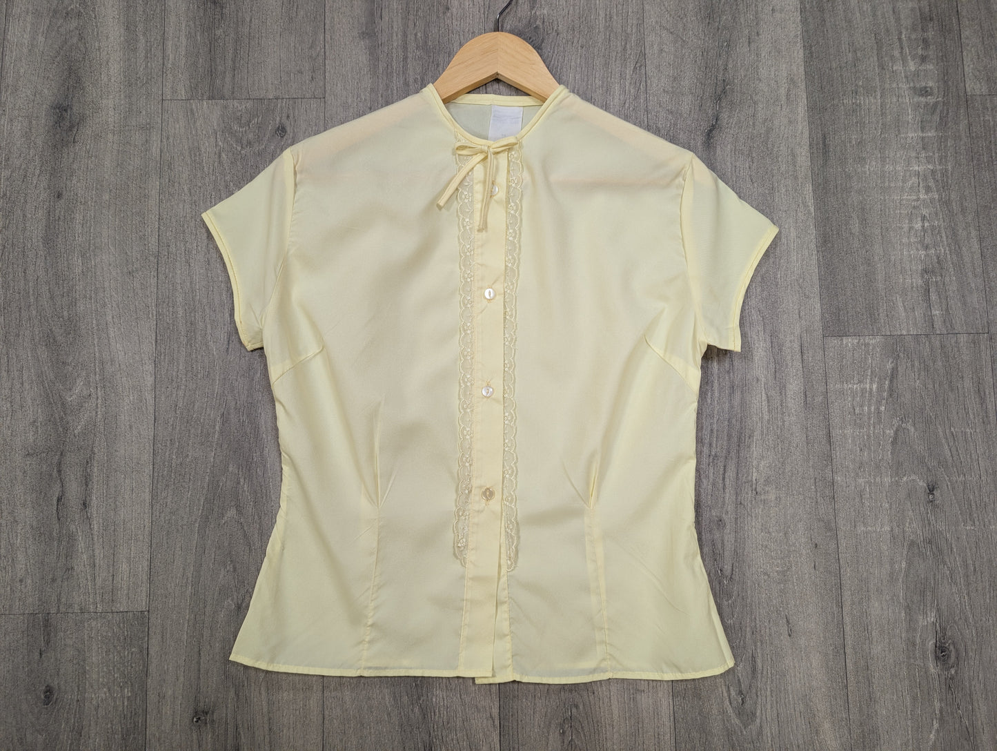 1960s Keynote yellow blouse - M