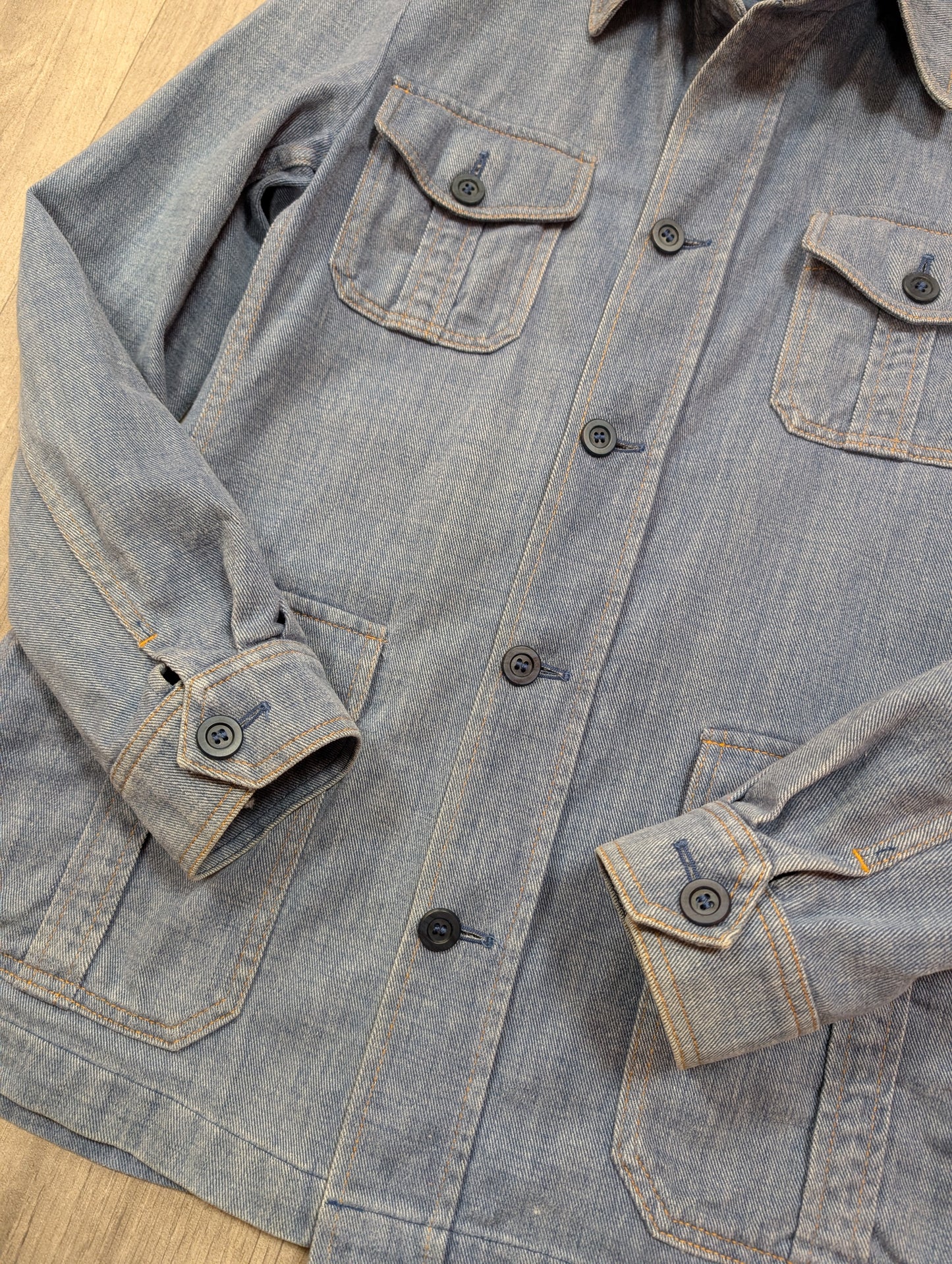 1970s St Michael denim safari jacket