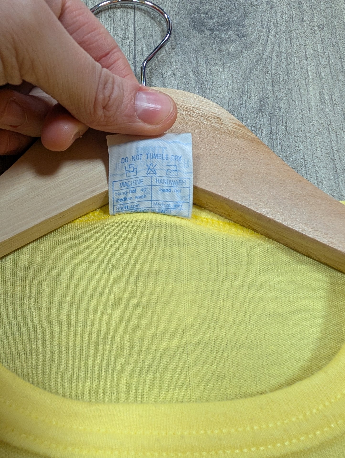 1980s Jerry Lee Lewis Sun Records yellow t-shirt