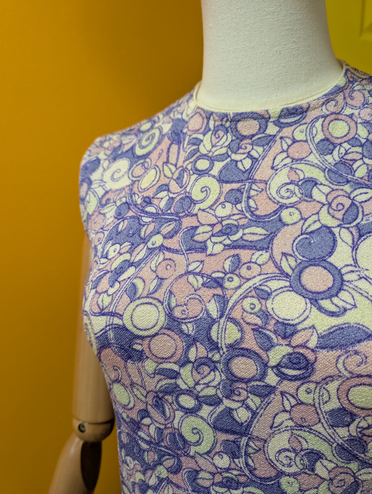 1960s psychedelic purple top - XS
