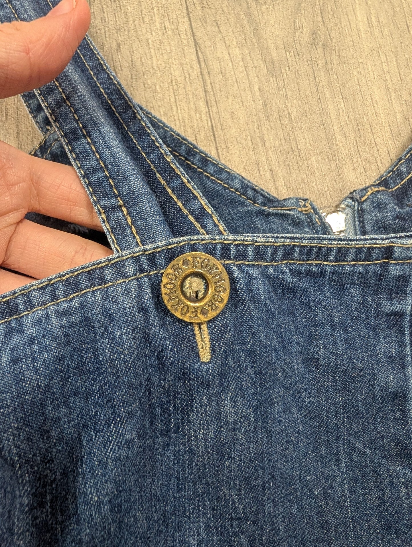 1970s Foxmoor denim zip front jumpsuit - XS/6