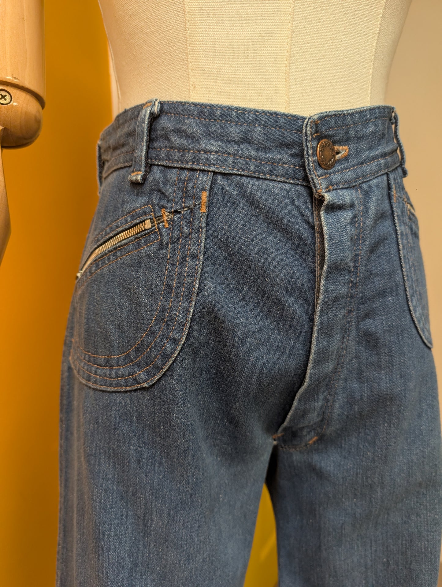 1970s Peppers cropped jeans - 29" waist