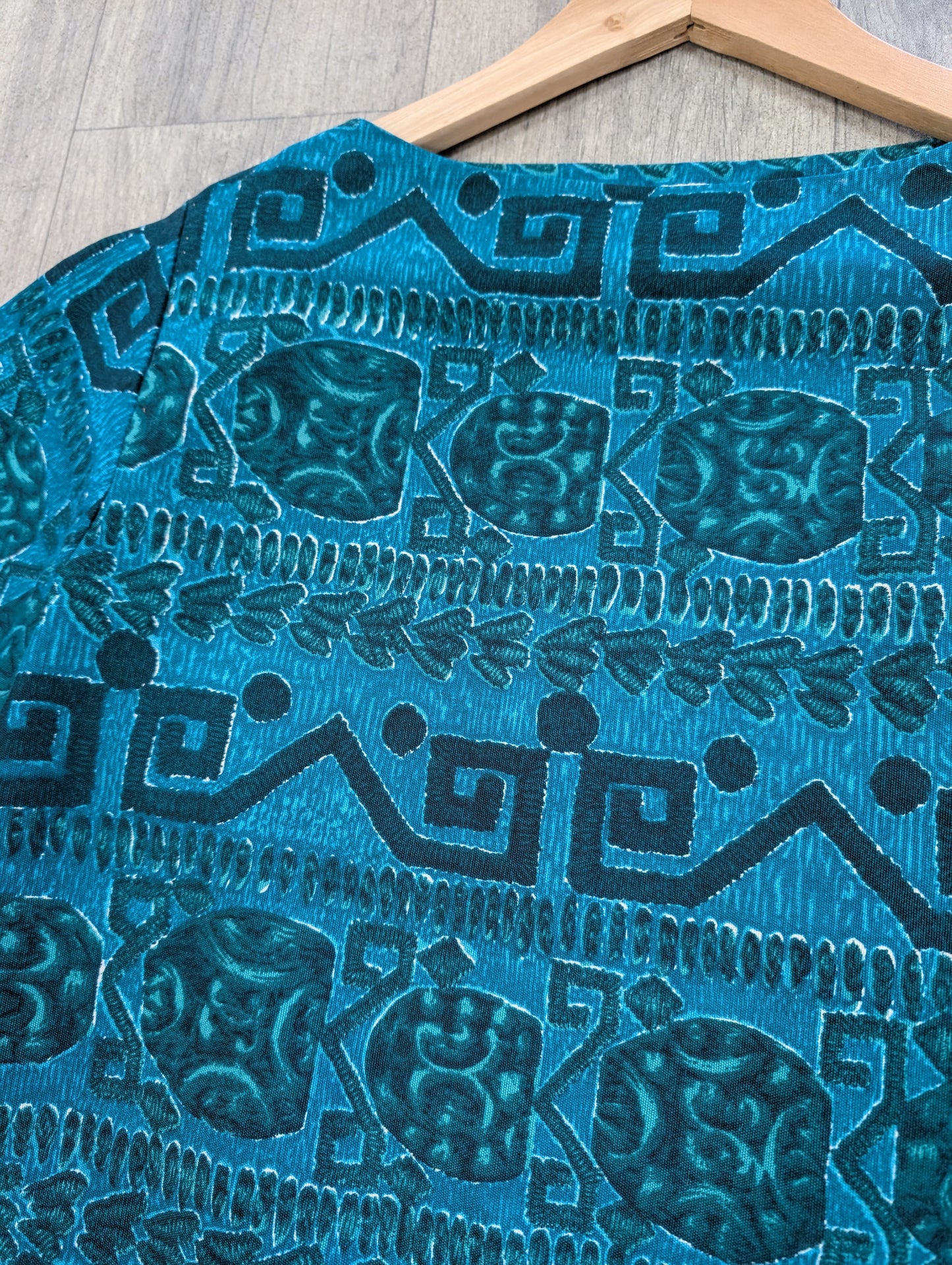50s/60s Jolanda Capri abstract print top - XS/S