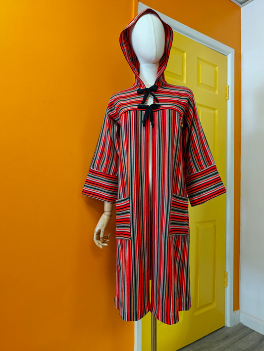 1970s Fantasia knitted hooded jacket - XS/S