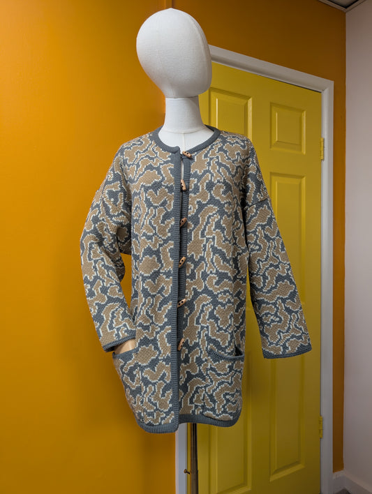 1980s Bill Gibb wool blend cardigan - S/M