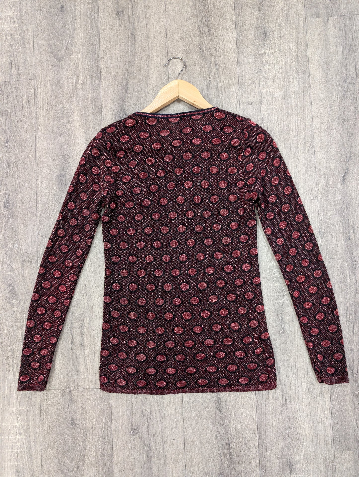 1970s Richard Shops lurex long sleeve t-shirt - S/M