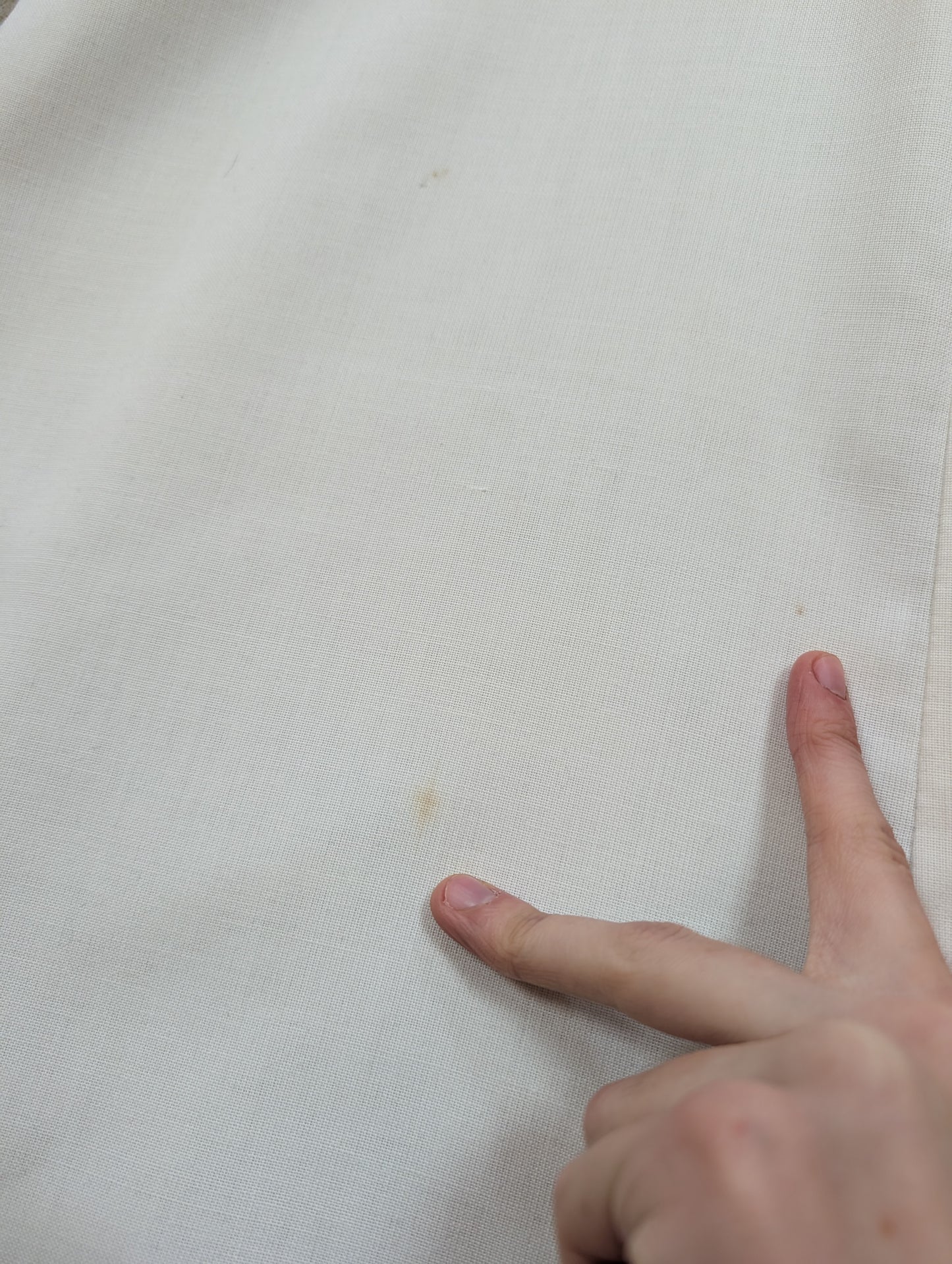 1970s white jumpsuit with MG patch - S/M/10/12