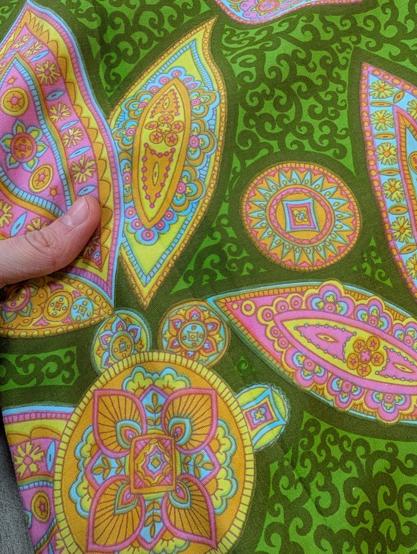 1960s Global paisley print dress - M/L/14/16