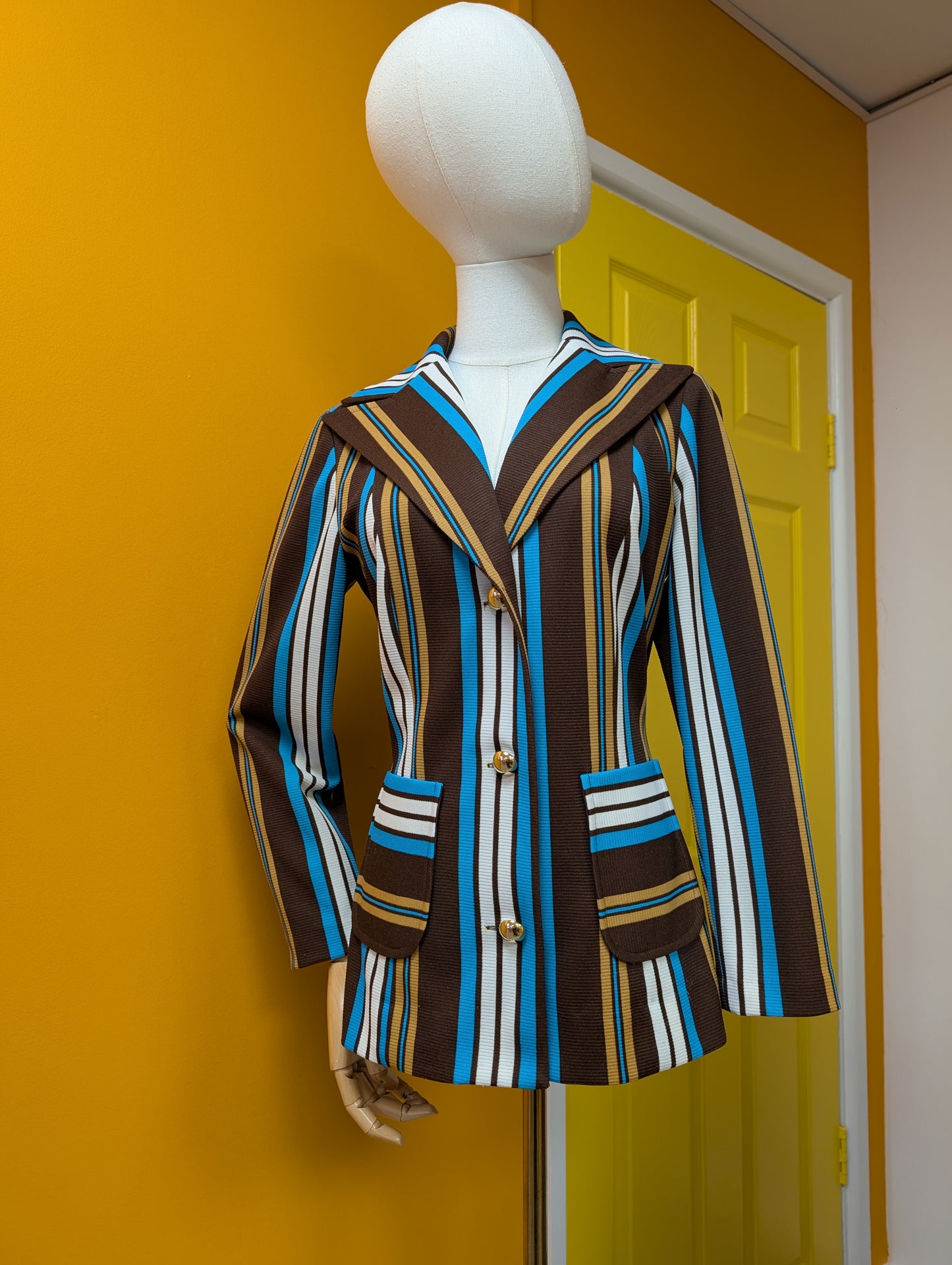 60s/70s Peter Shires striped jacket - S/10