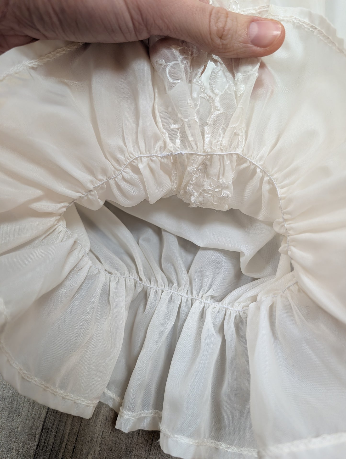 White sheer blouse - XS/S