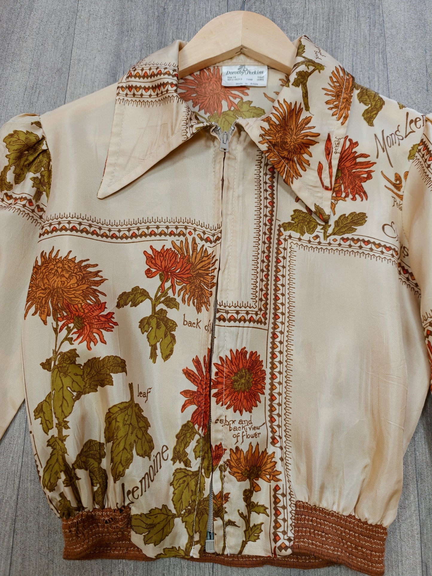 1970s Dorothy Perkins novelty print jacket - XS