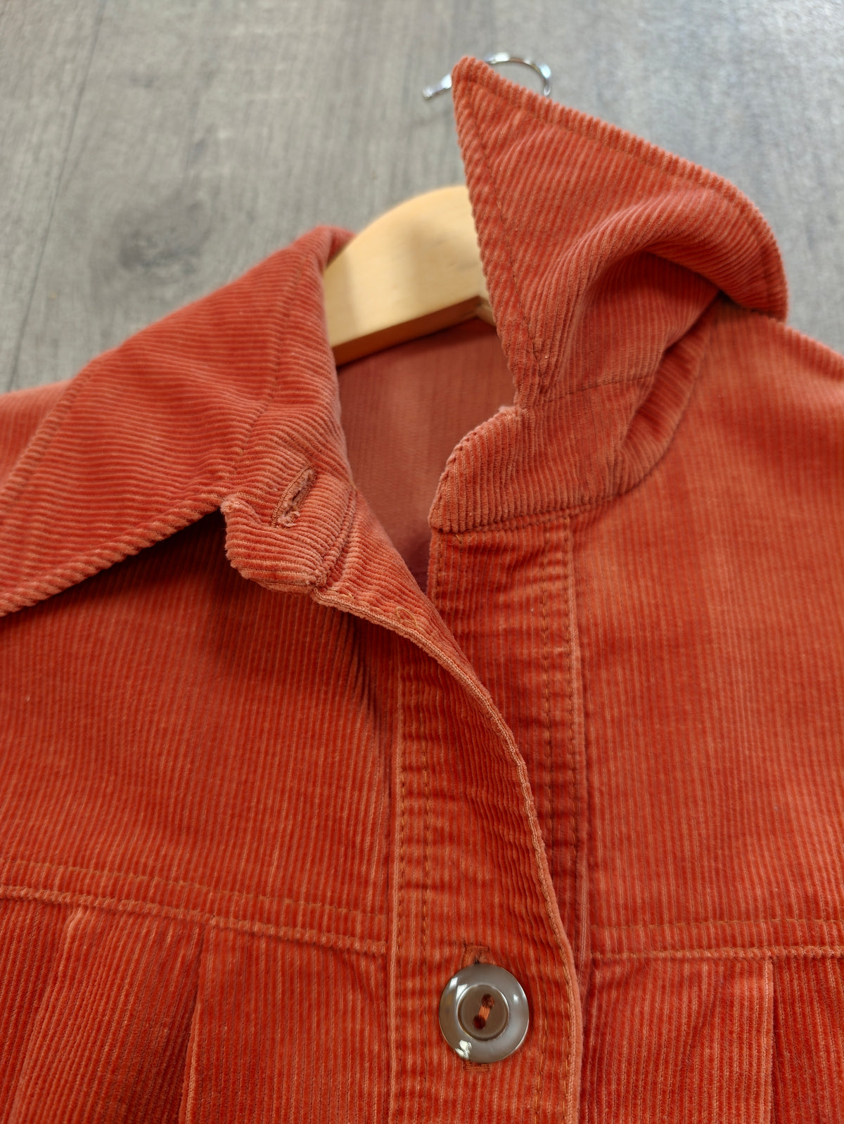 1970s belted corduroy jacket - XS/S