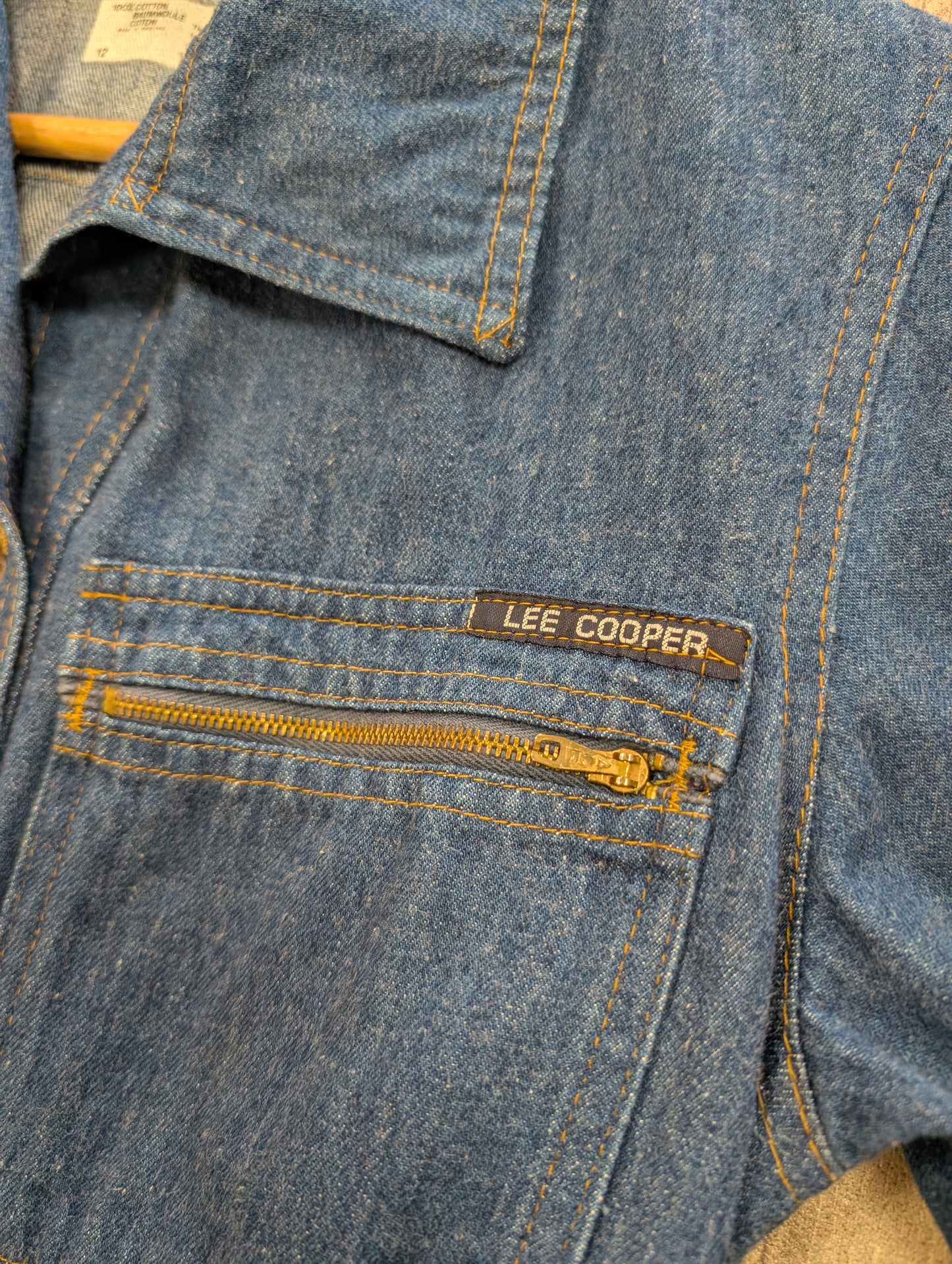 1970s Lee Cooper denim shirt - 10/12