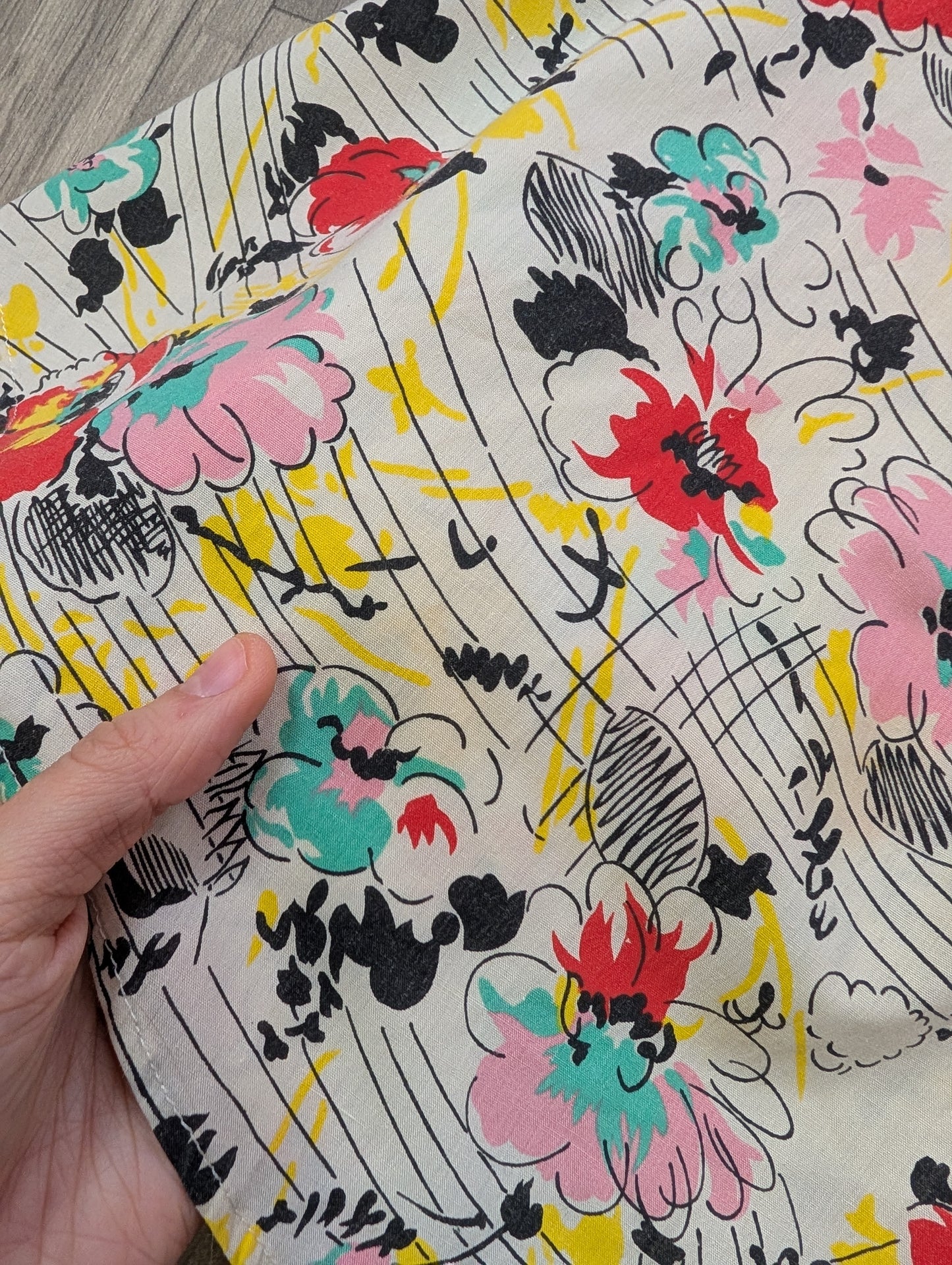1970s halter neck floral dress - S/10