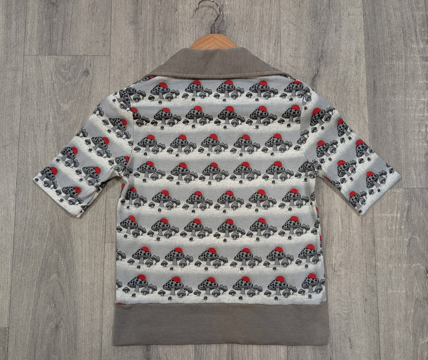 1970s John Craig novelty mushroom print top - XS/S