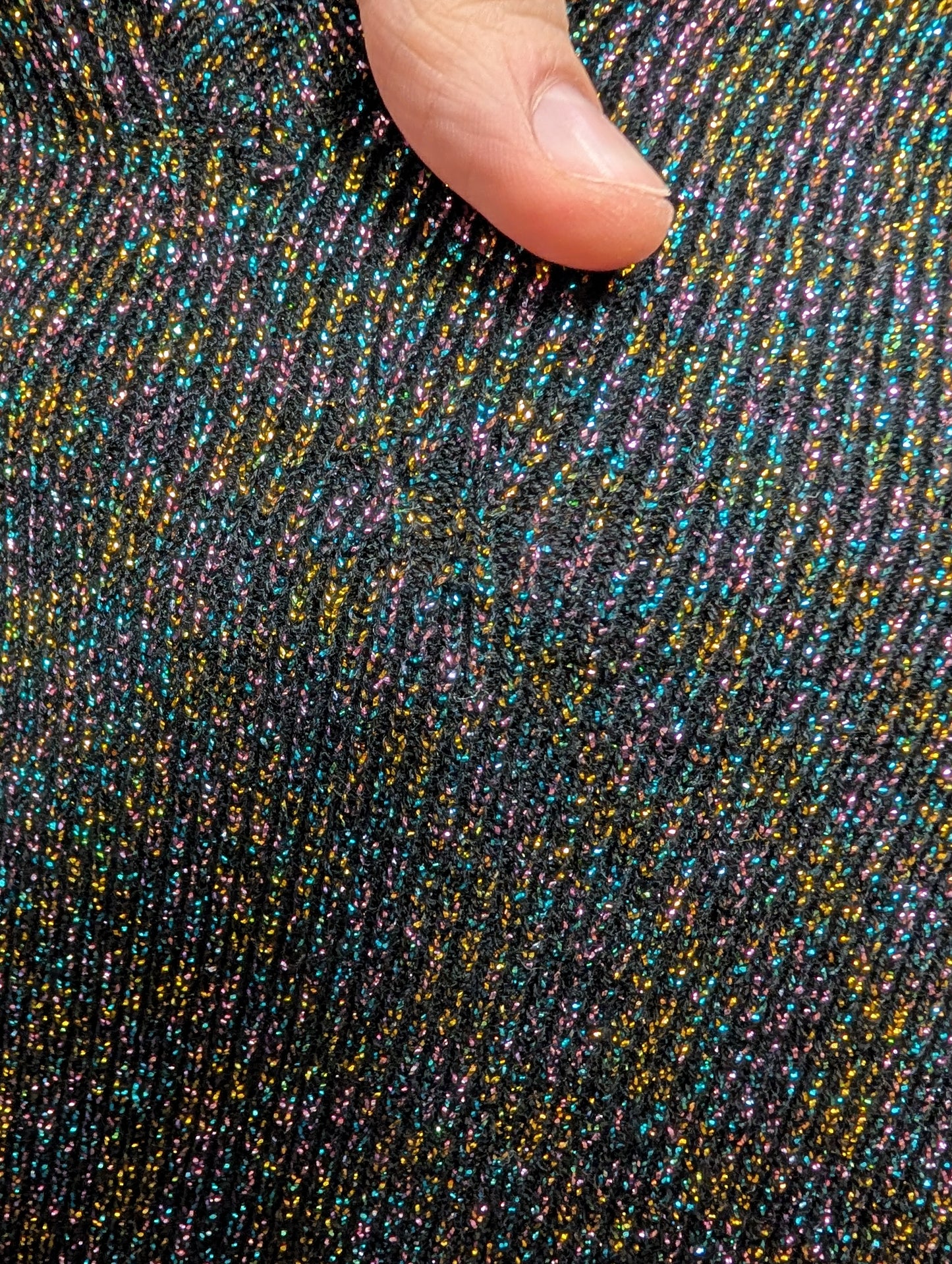 1980s Benetton sparkly wool blend jumper - M