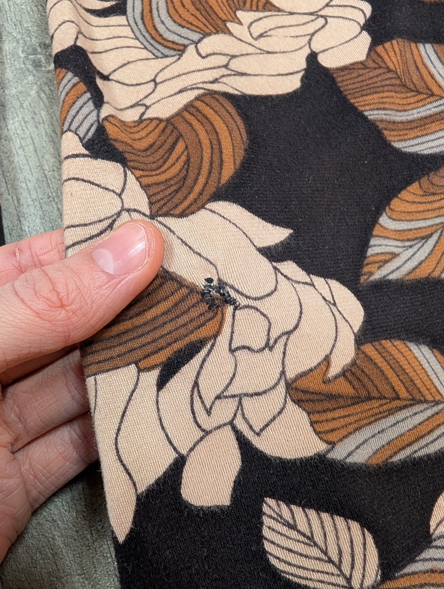 1970s Lewis Barnett floral dress - XS