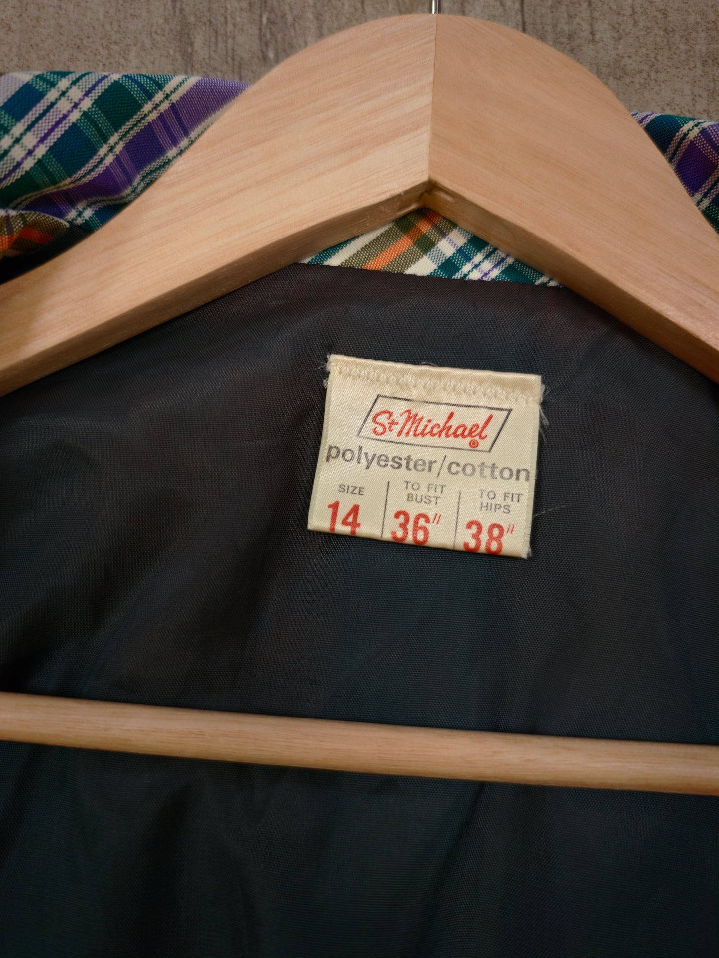 1970s St Michael check jacket - S/M