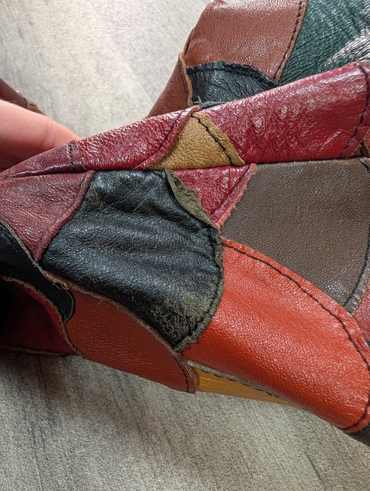 Epic 1970s fish scale leather jacket