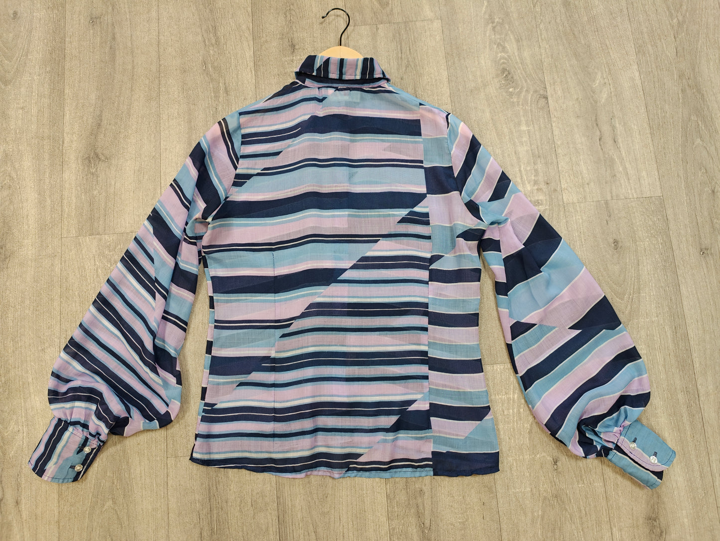 1970s Mark Roberts balloon sleeve shirt - S/M