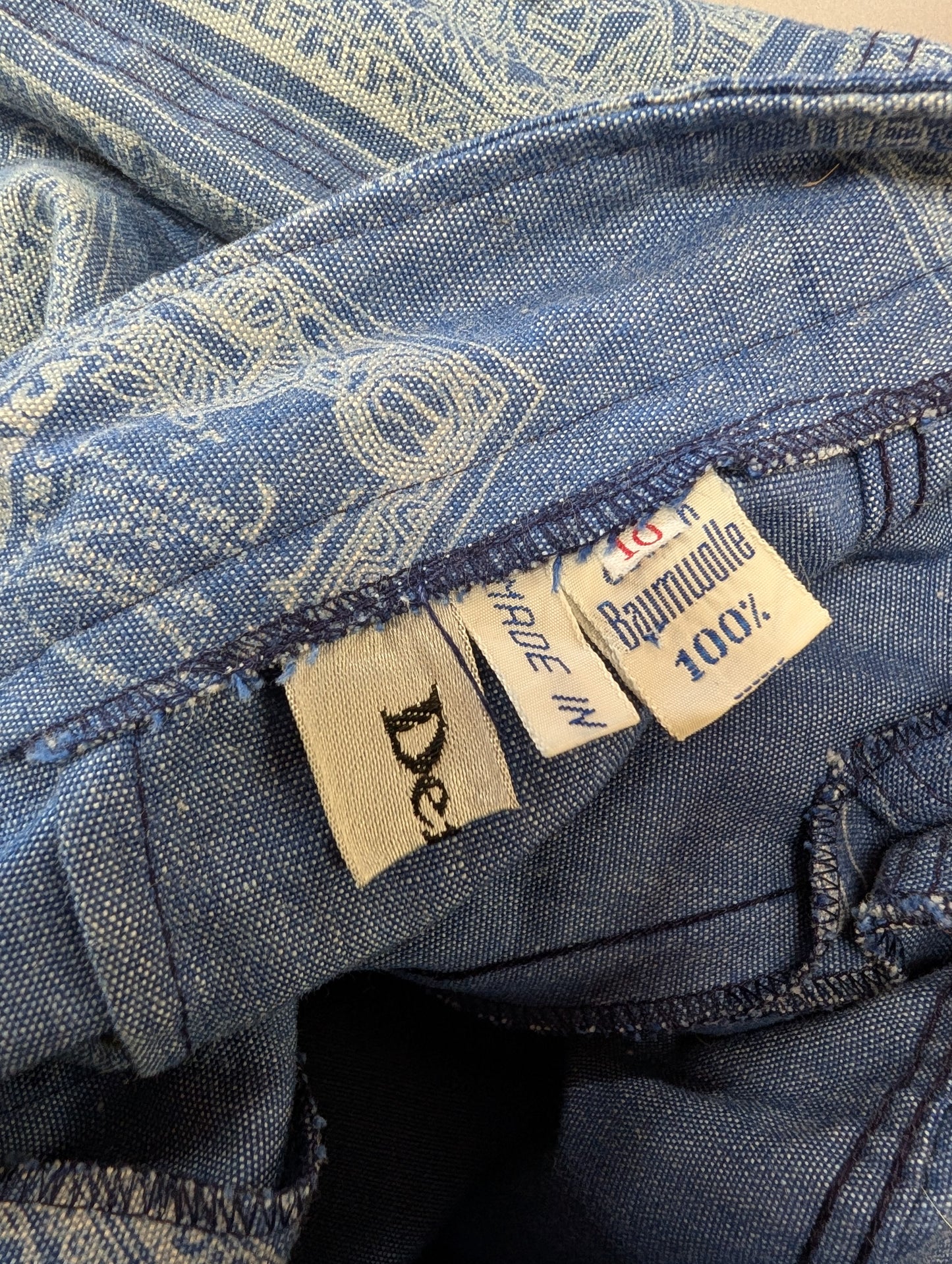 Epic 1970s Dereta novelty dollar bill print flares - 26"W 32"L